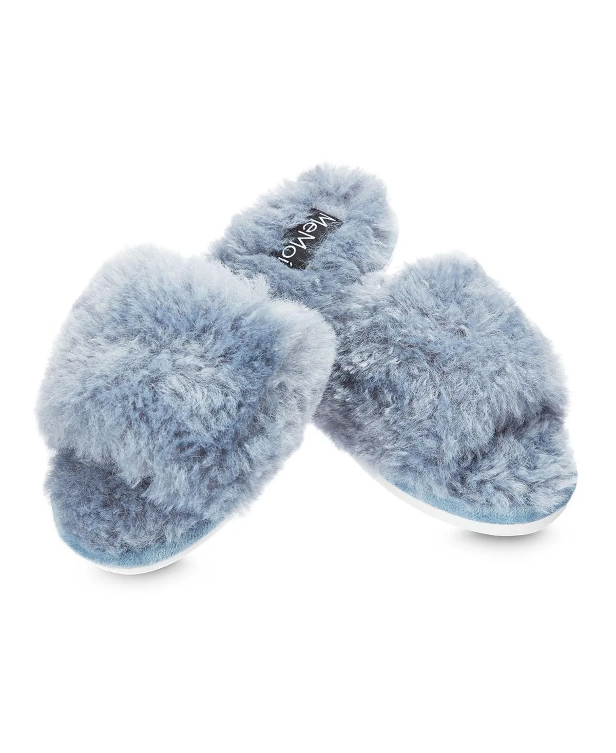Jacqueline Plush Slippers - Denim by Memoi