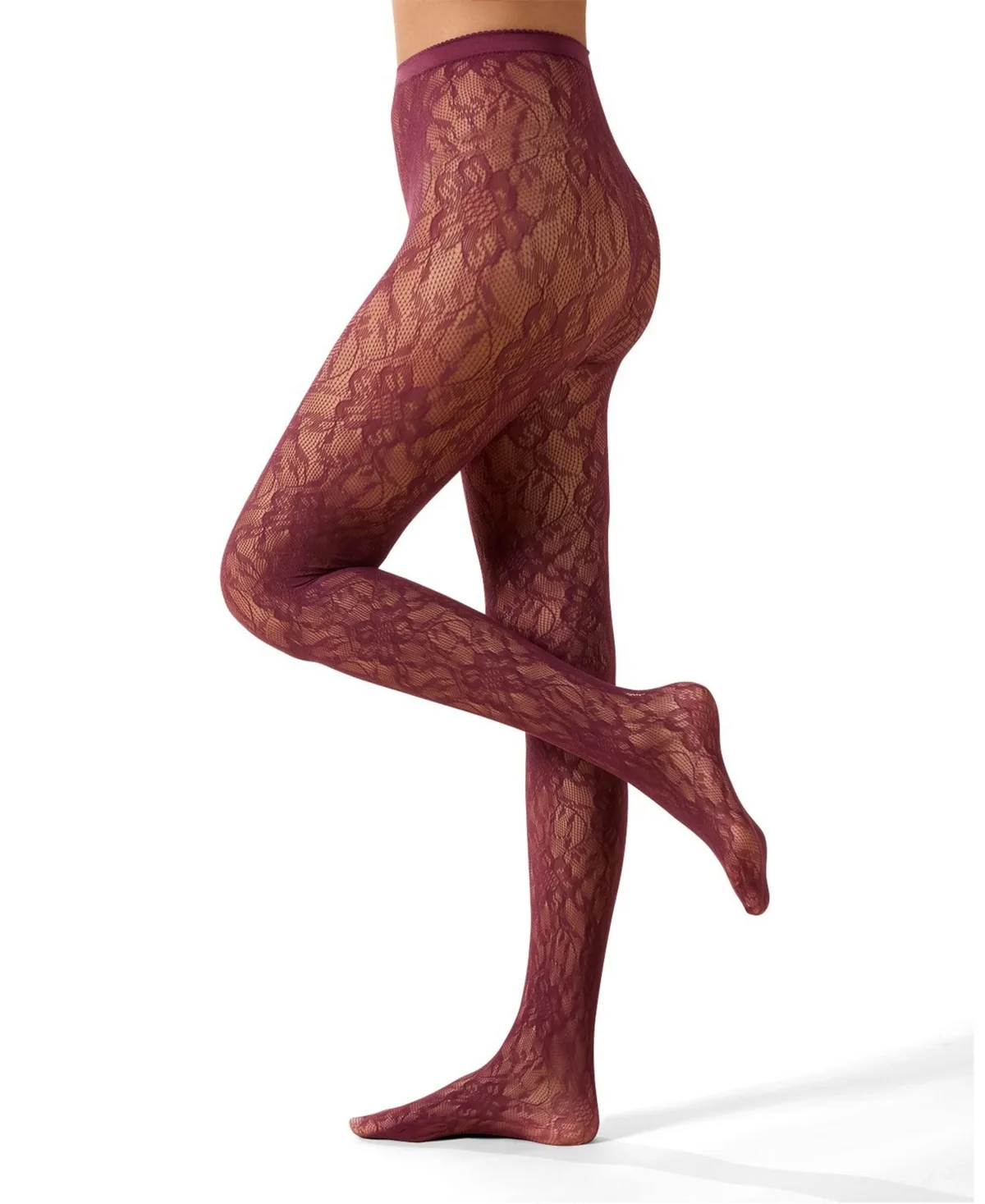 Blooming Floral Fashion Net Tights by Memoi