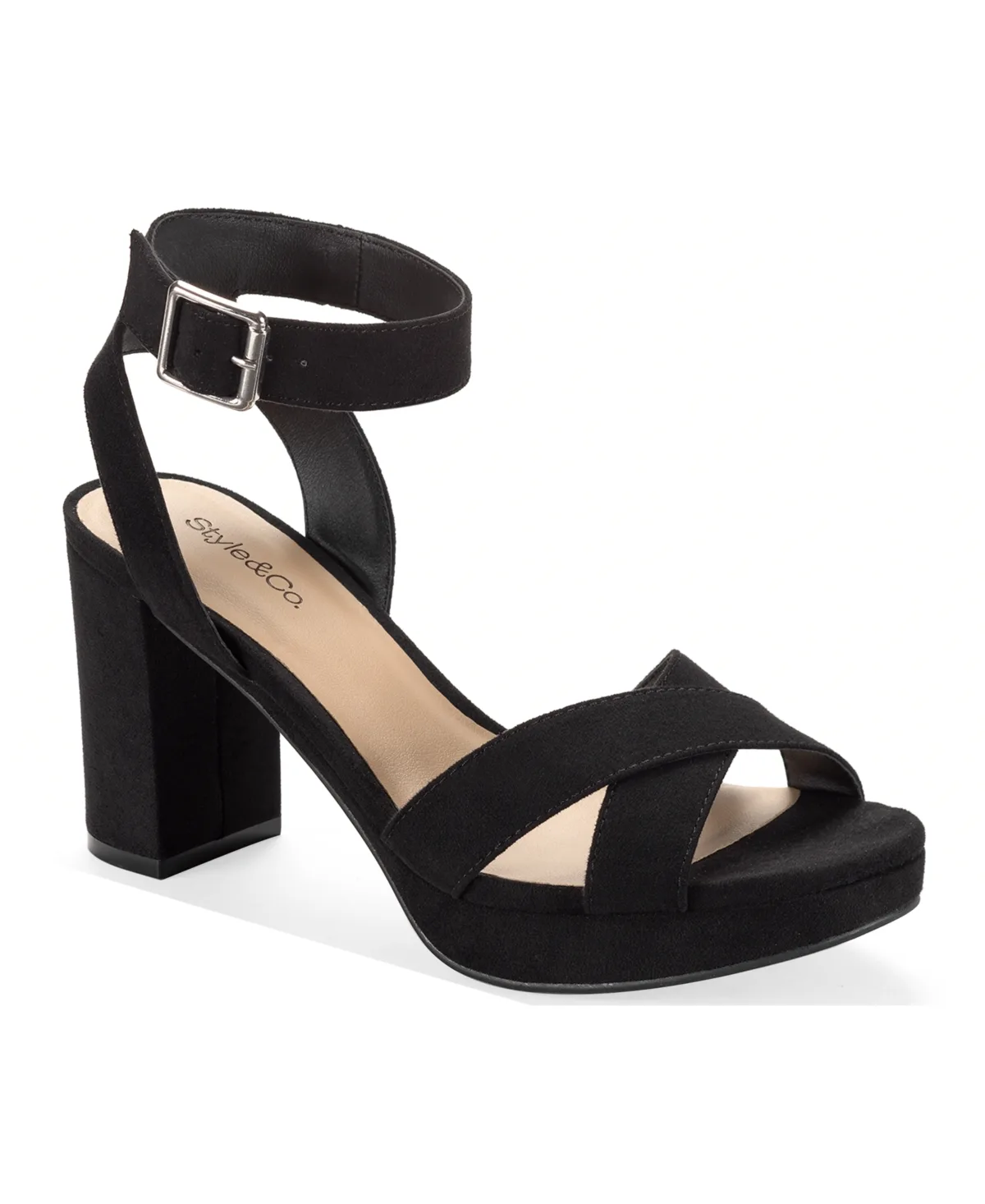 Shannonn Block-Heel Dress Sandals by Style & Co