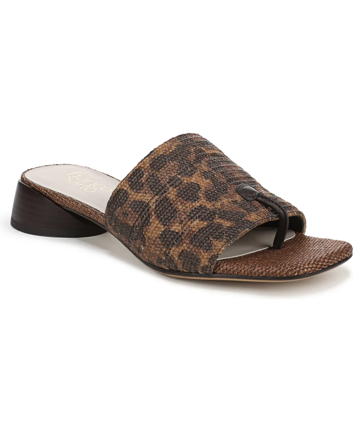 Loran Stacked Heel Slide Dress Sandals by Franco Sarto