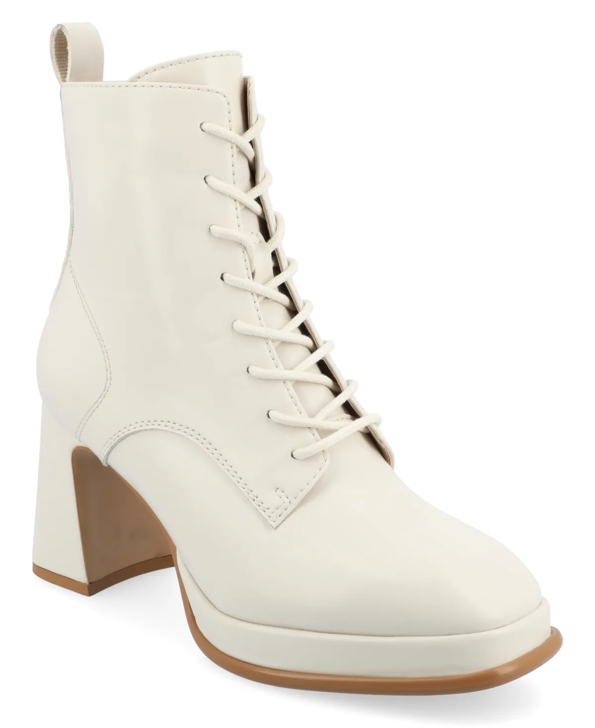 Kalindi Block Heel Combat Booties by Journee Collection