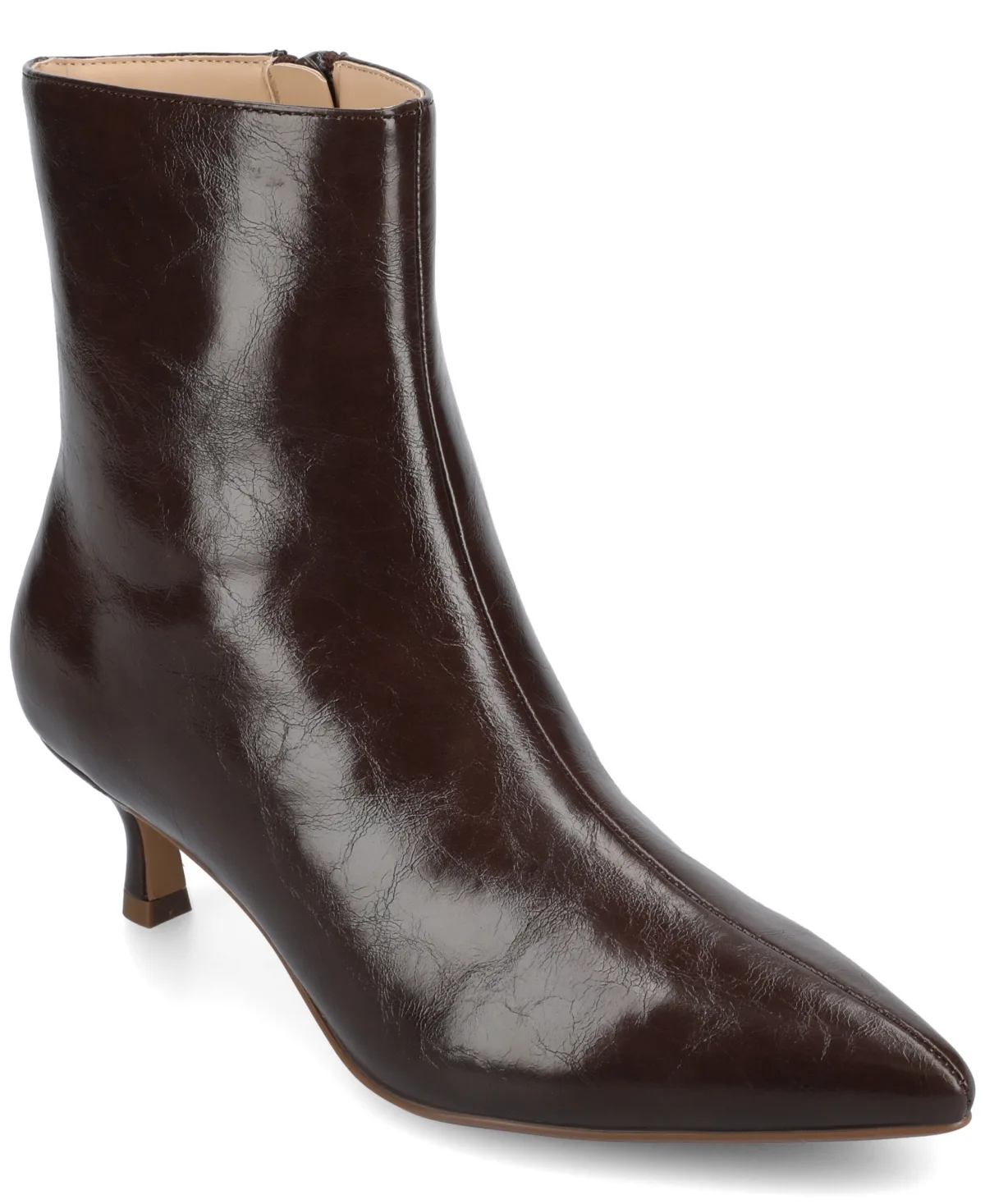 Arely Kitten Heel Pointed Toe Dress Booties