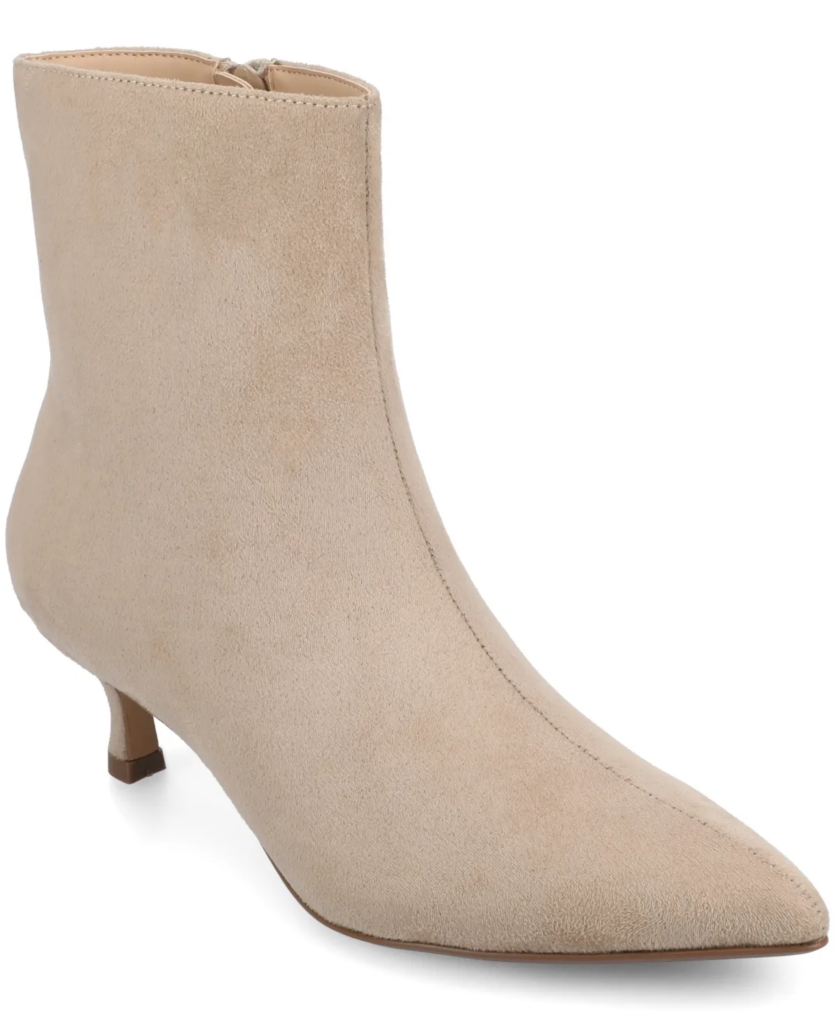 Arely Kitten Heel Pointed Toe Dress Booties by Journee Collection