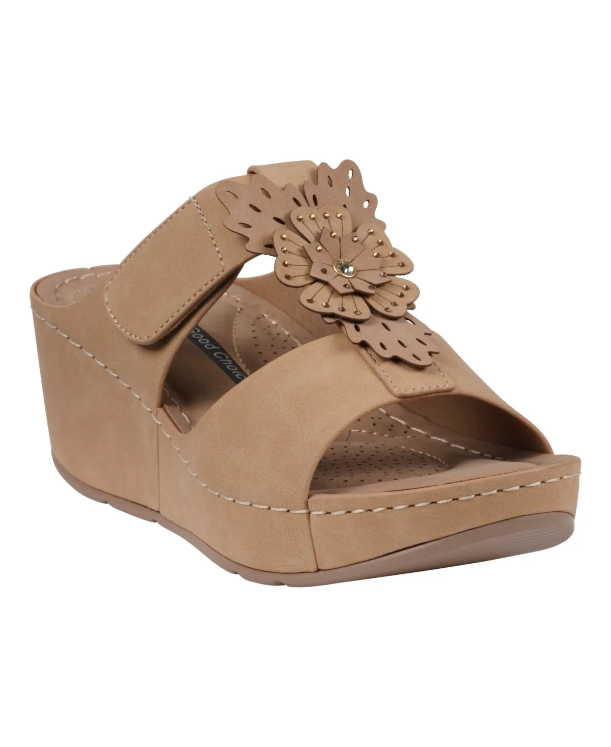 Talia Floral Wedge Sandals