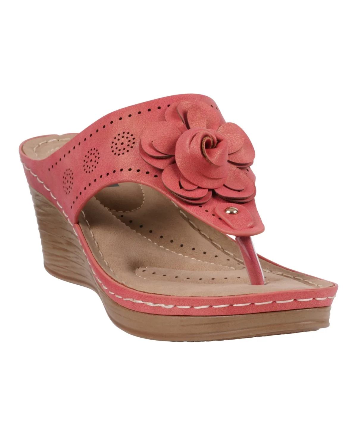Willa Floral Wedge Sandals by Gc Shoes