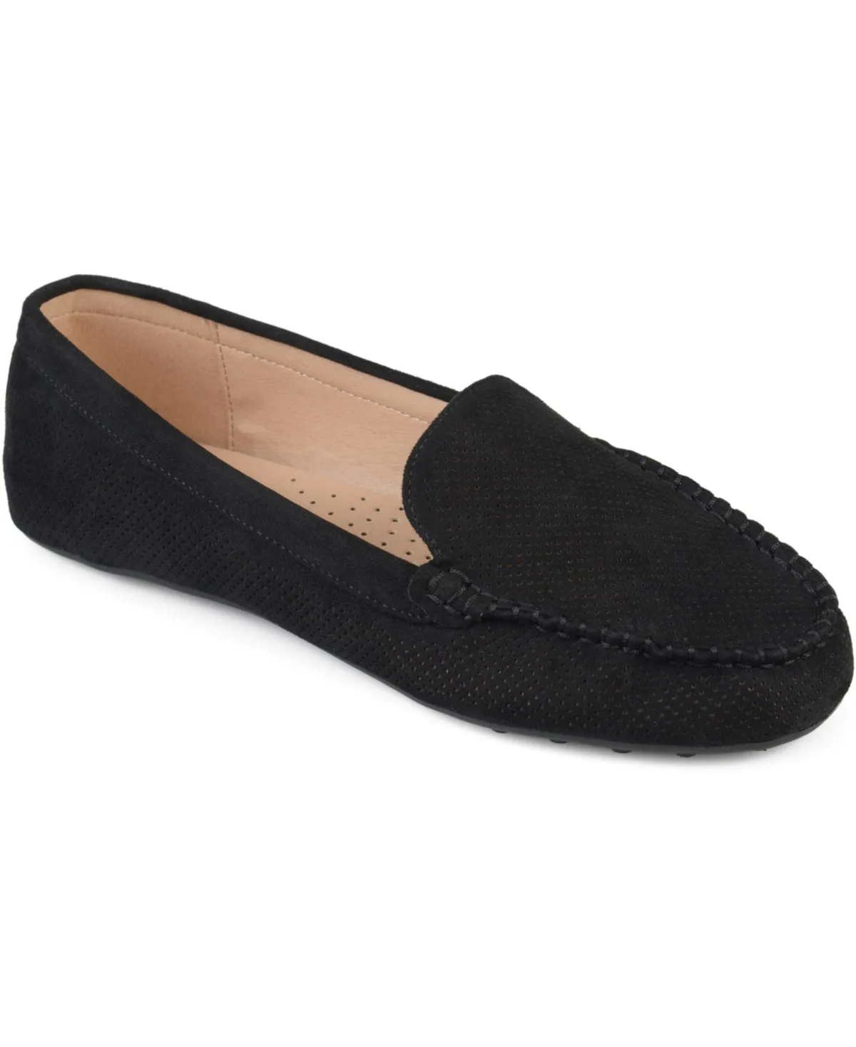 Halsey Perforated Loafers by Journee Collection