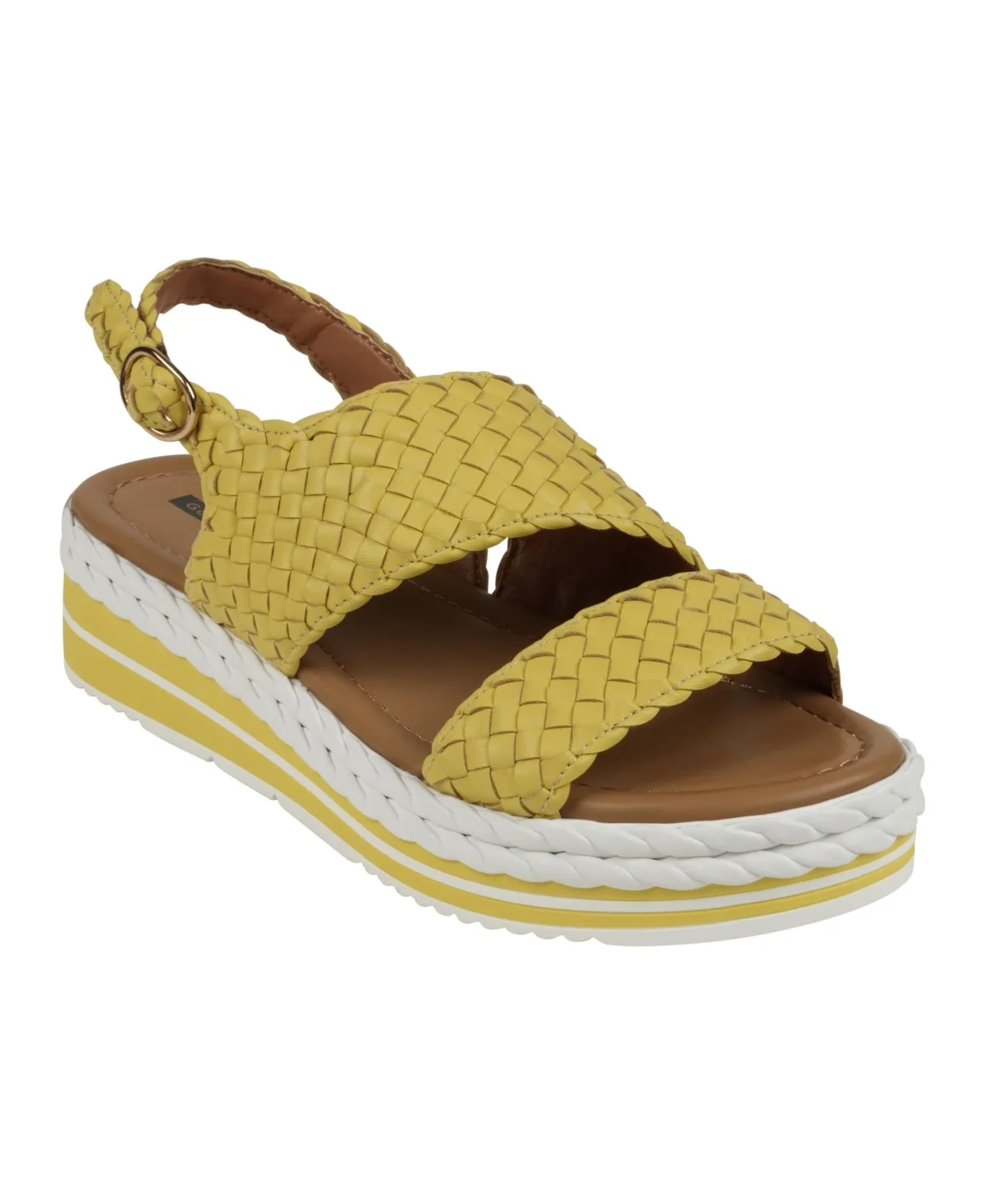 Gallante Double Band Slingback Platform Sandals by Gc Shoes
