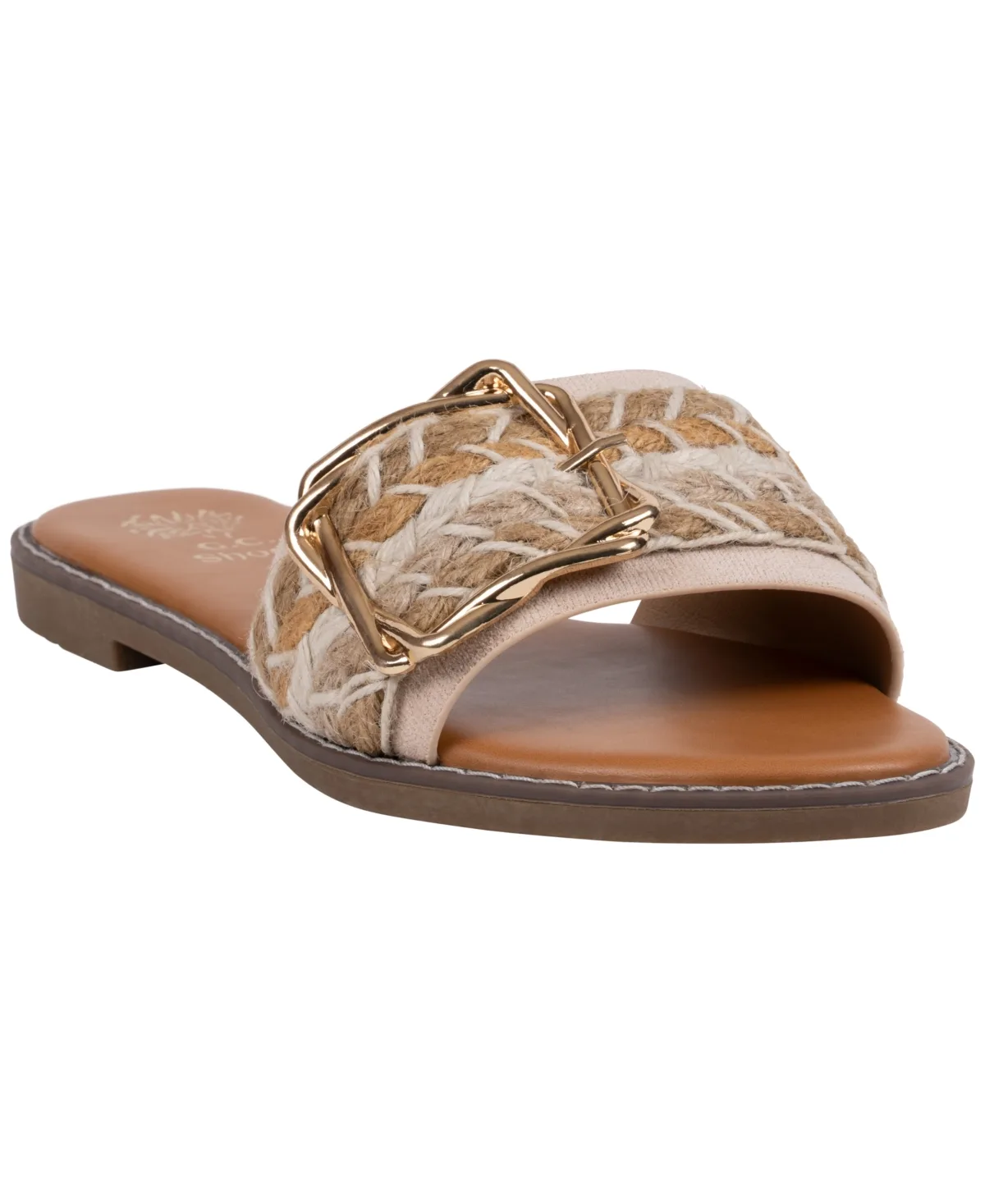 Devon Grommet Toe Loop Flat Sandals by Gc Shoes