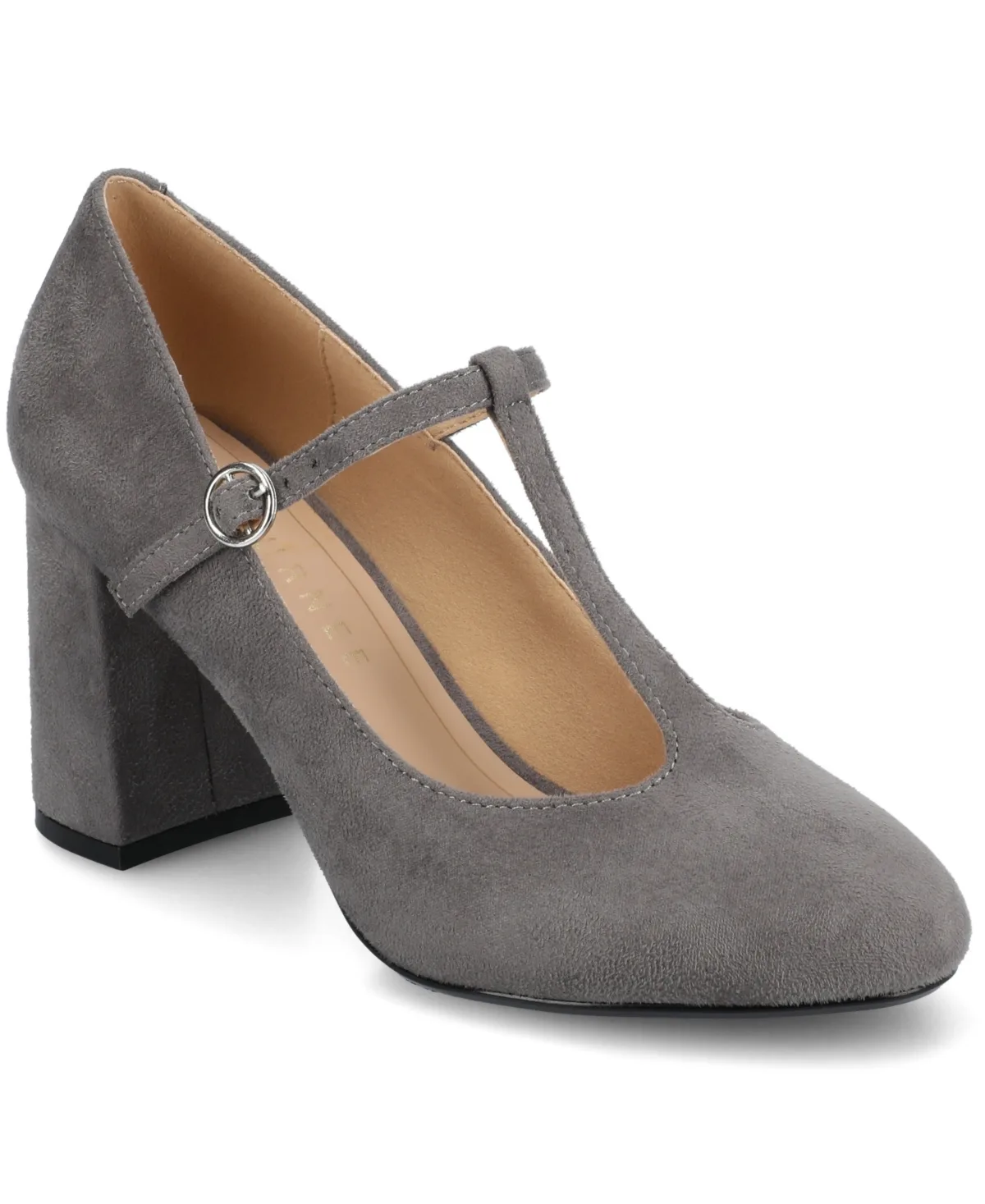 Talani T-Strap Almond Toe Dress Pumps