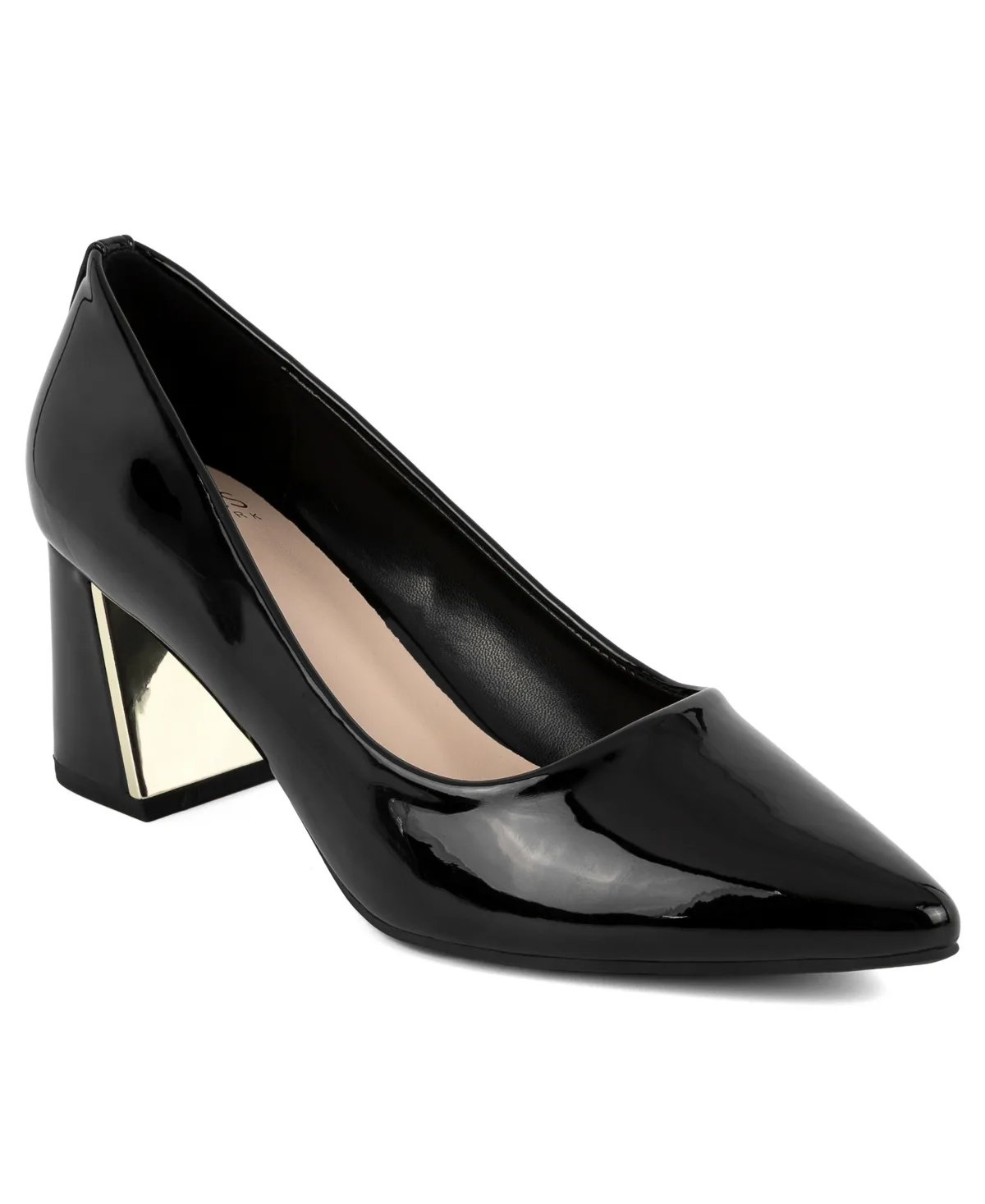 Canal Pointed Toe Block Heel Dress Pumps by Jones New York