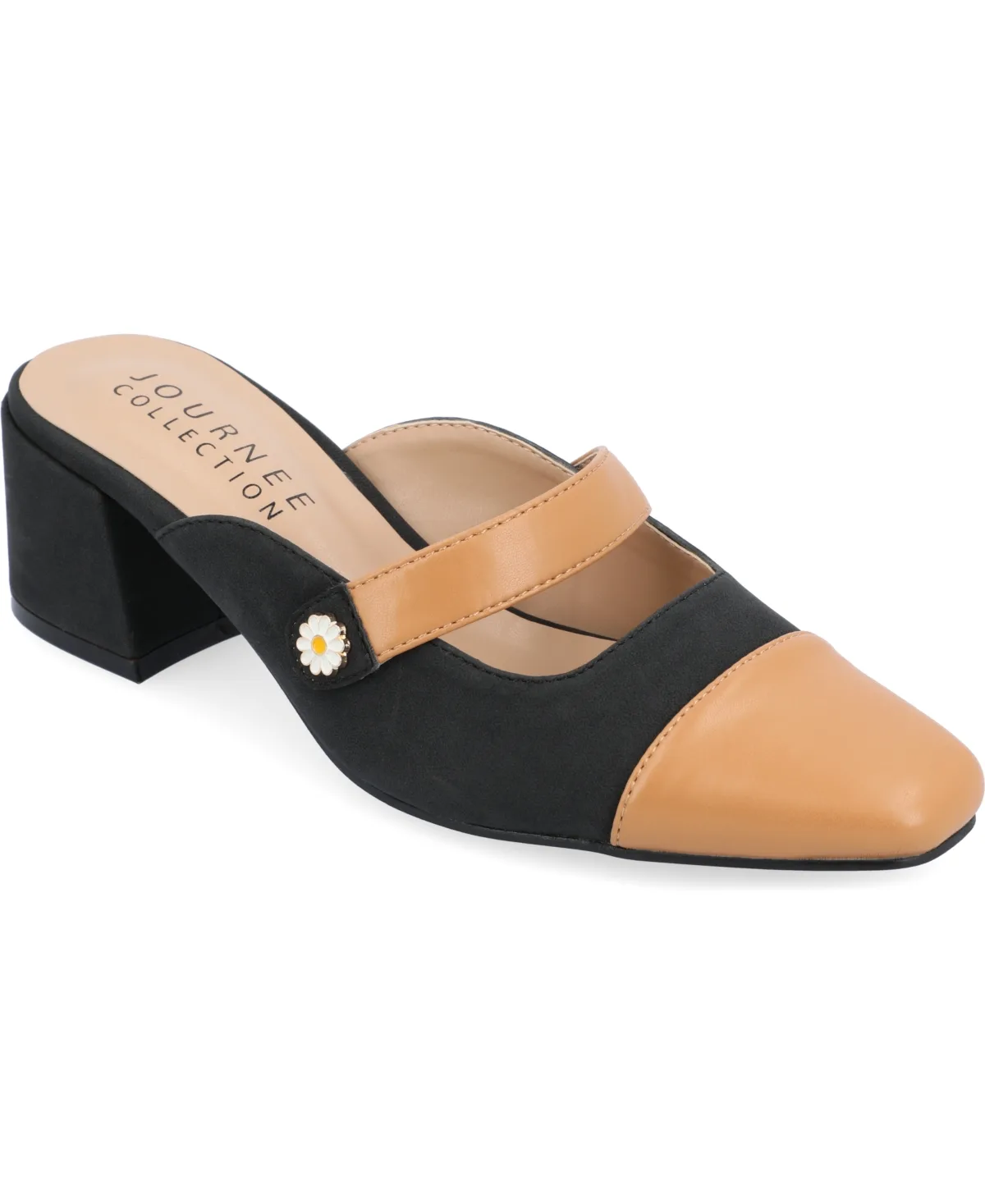 Dalla Block Heel Mary Jane Mules by Journee Collection