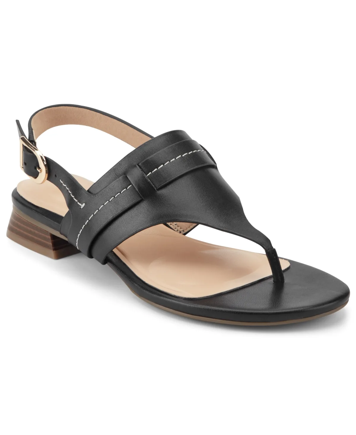 Ofera Low Block Heel Thong Slingback Sandals