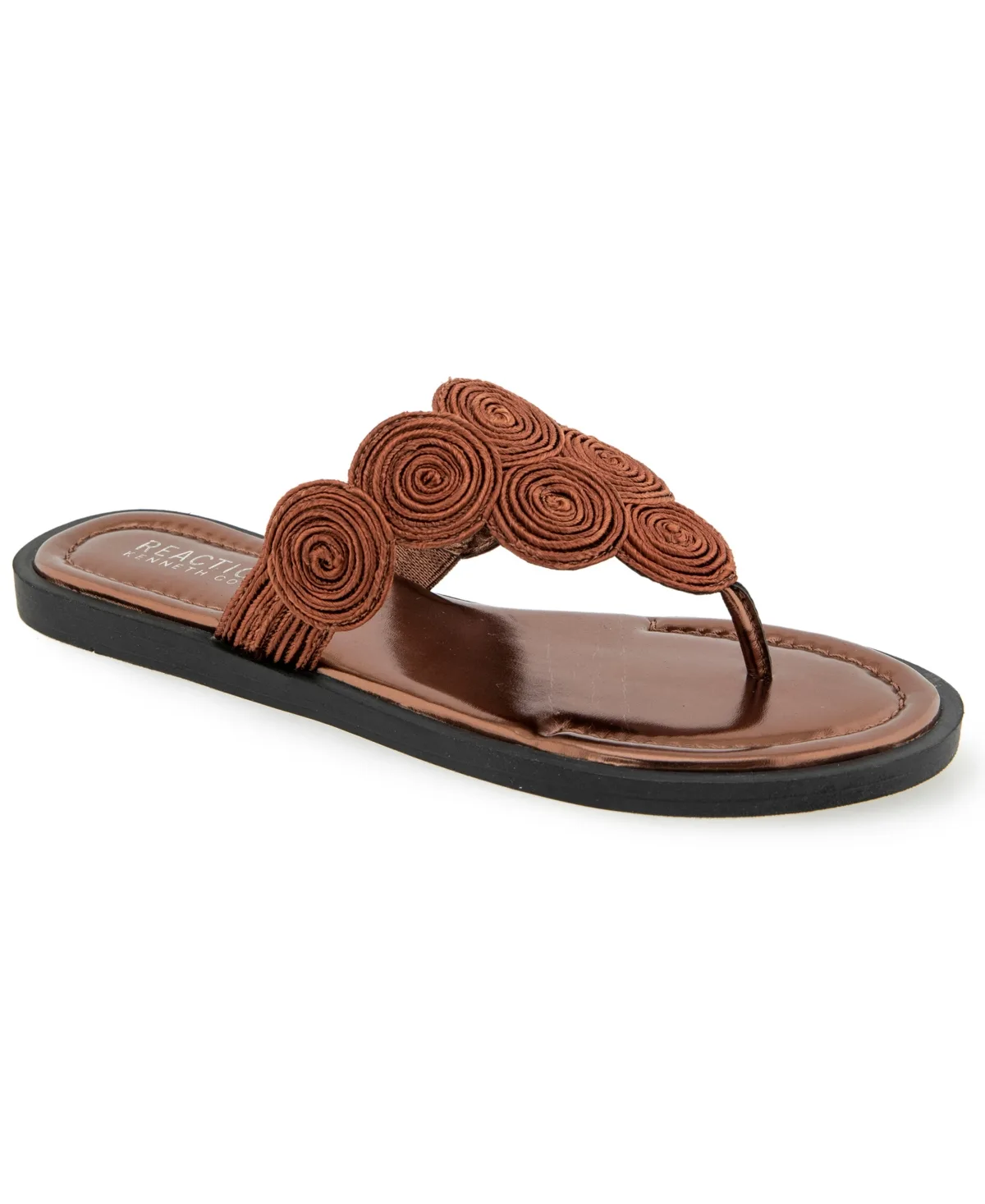 Spiraling Thong Flat Sandals by Kenneth Cole Reaction