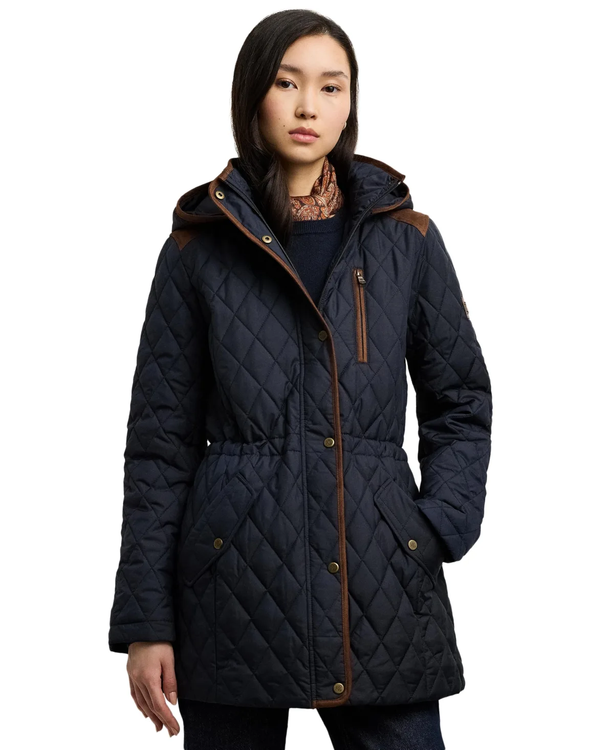 Hooded Anorak Quilted Coat by Lauren Ralph Lauren