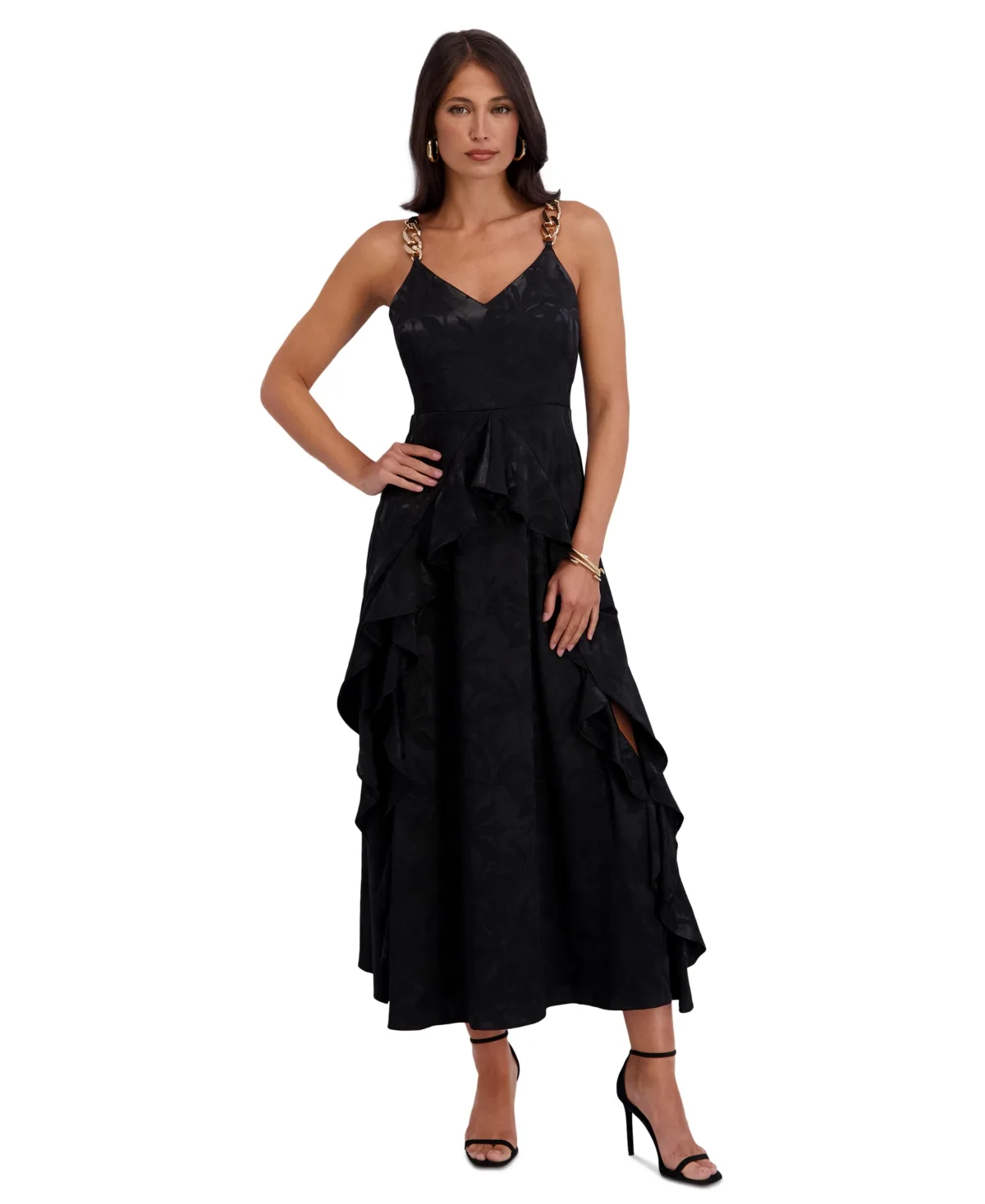 V-Neck Long Dress by Siena