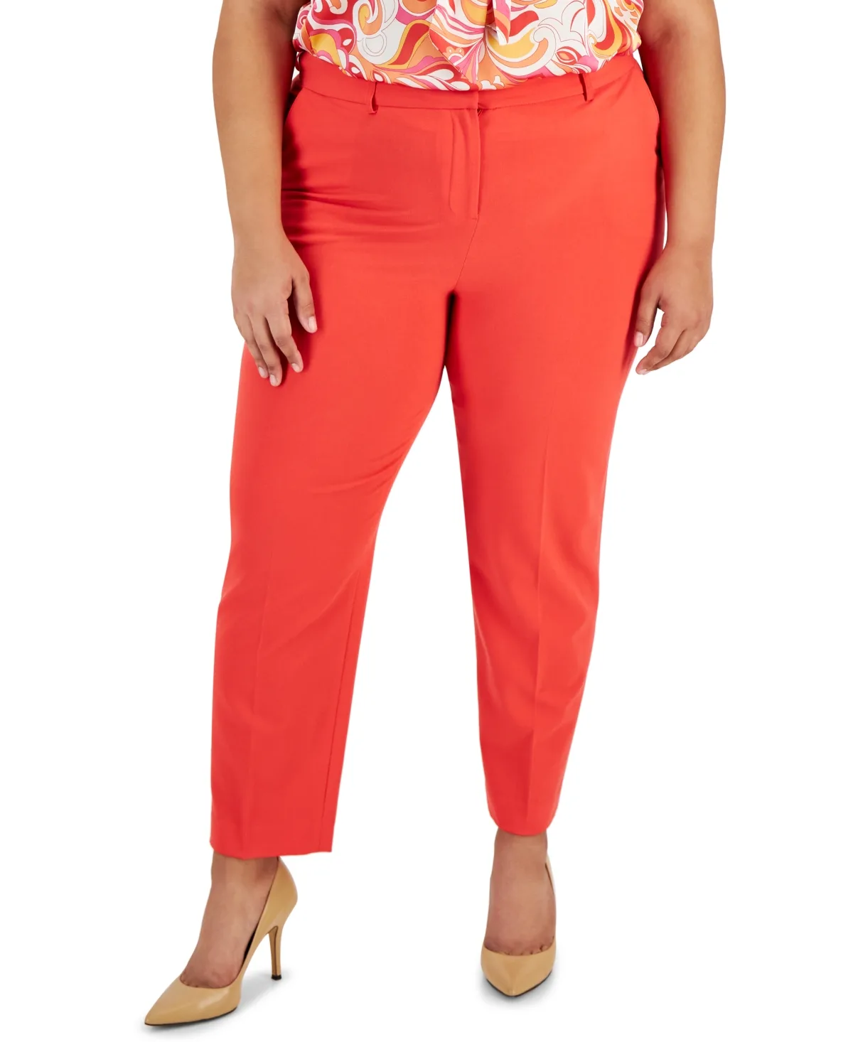 Classic Mid Rise Ankle Pants by Tahari Asl