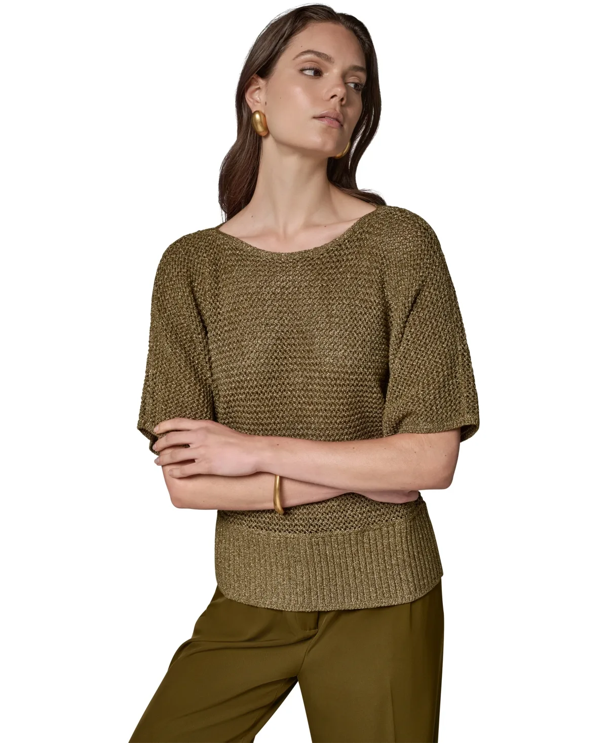 Crewneck Drop Shoulder Sweater