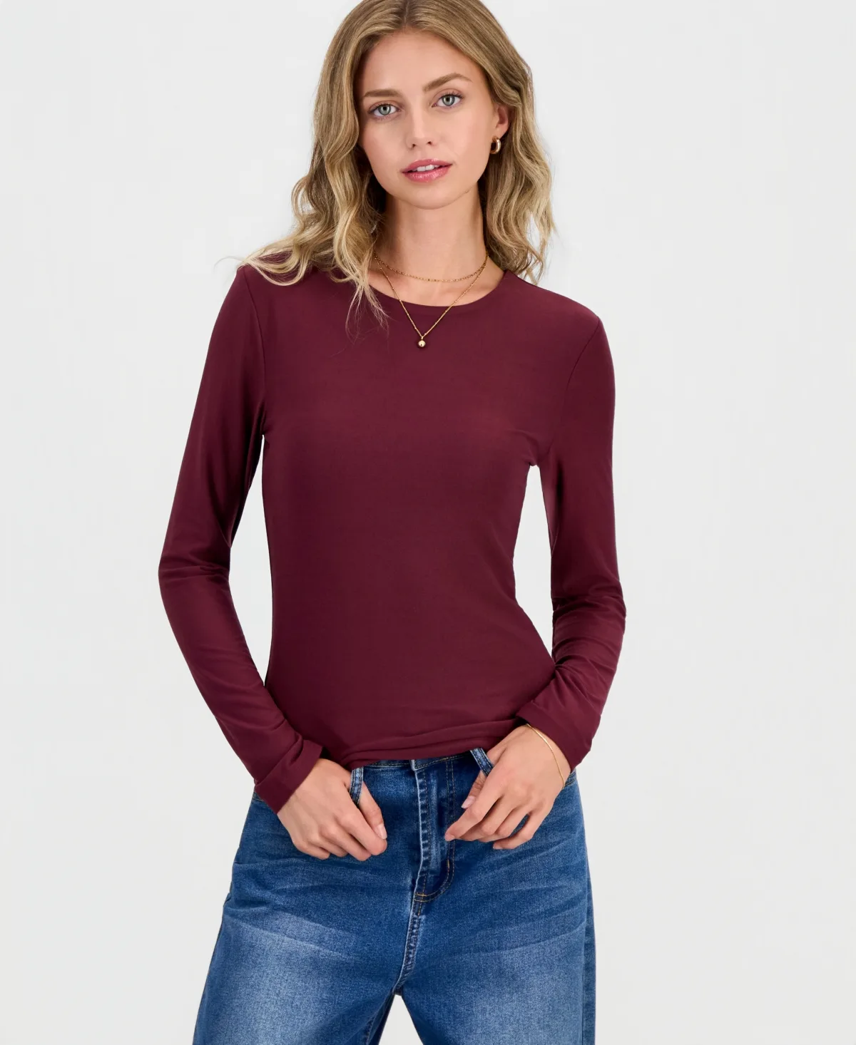 Crewneck Long-Sleeve T-Shirt by Hippie Rose