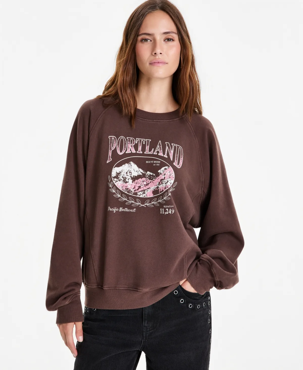 Cotton Graphic Fleece Sweatshirt by And Now This