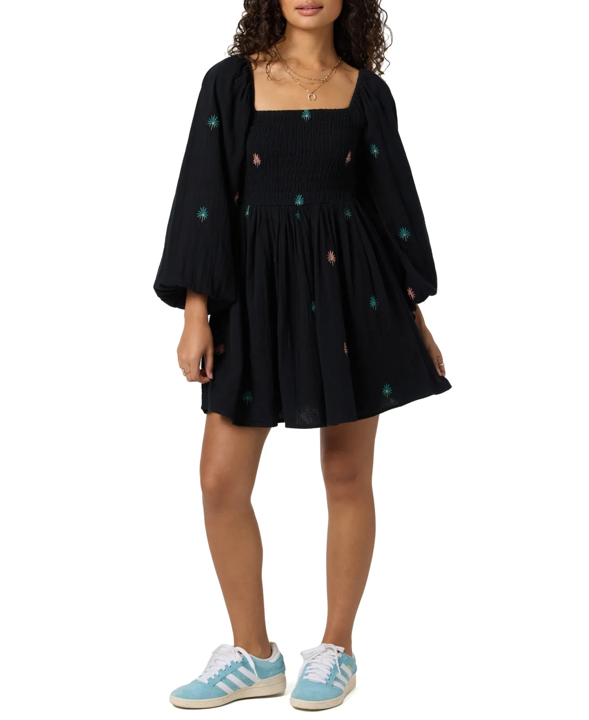 Gracyn Palm Printed Smocked Dress by O'neill