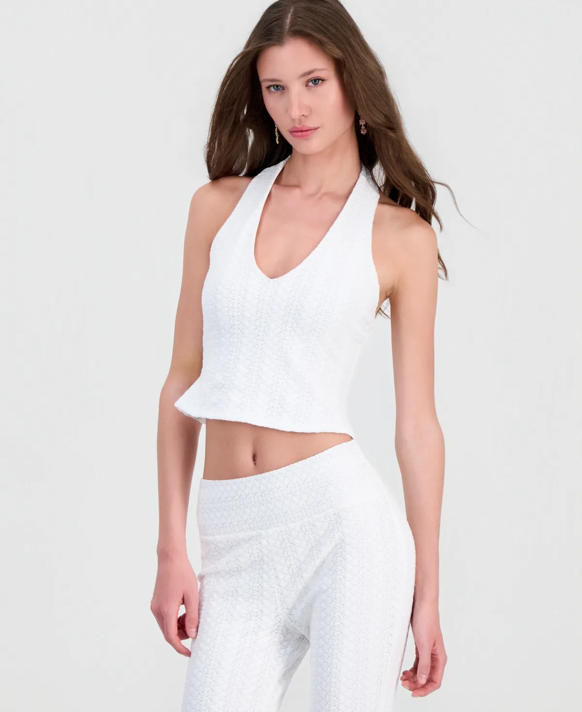 Joey Textured Halter Top by Guess