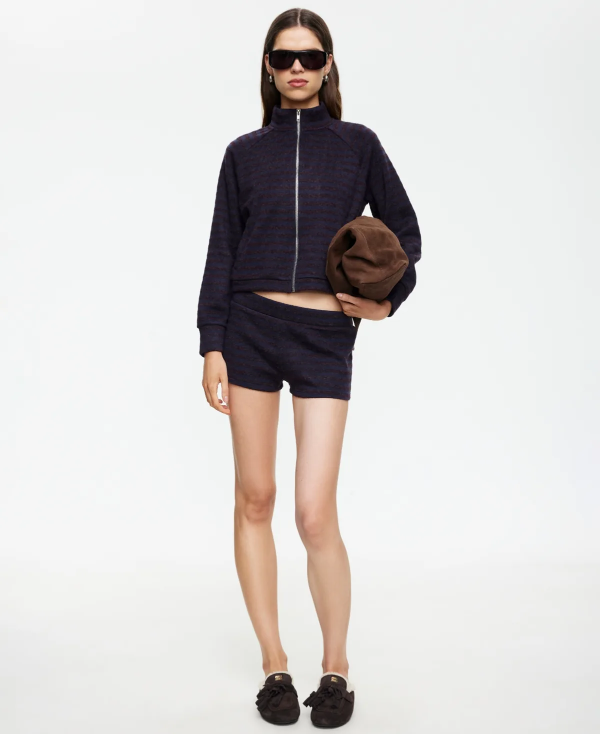 Bloom Mid-Rise Knit Shorts by Lioness