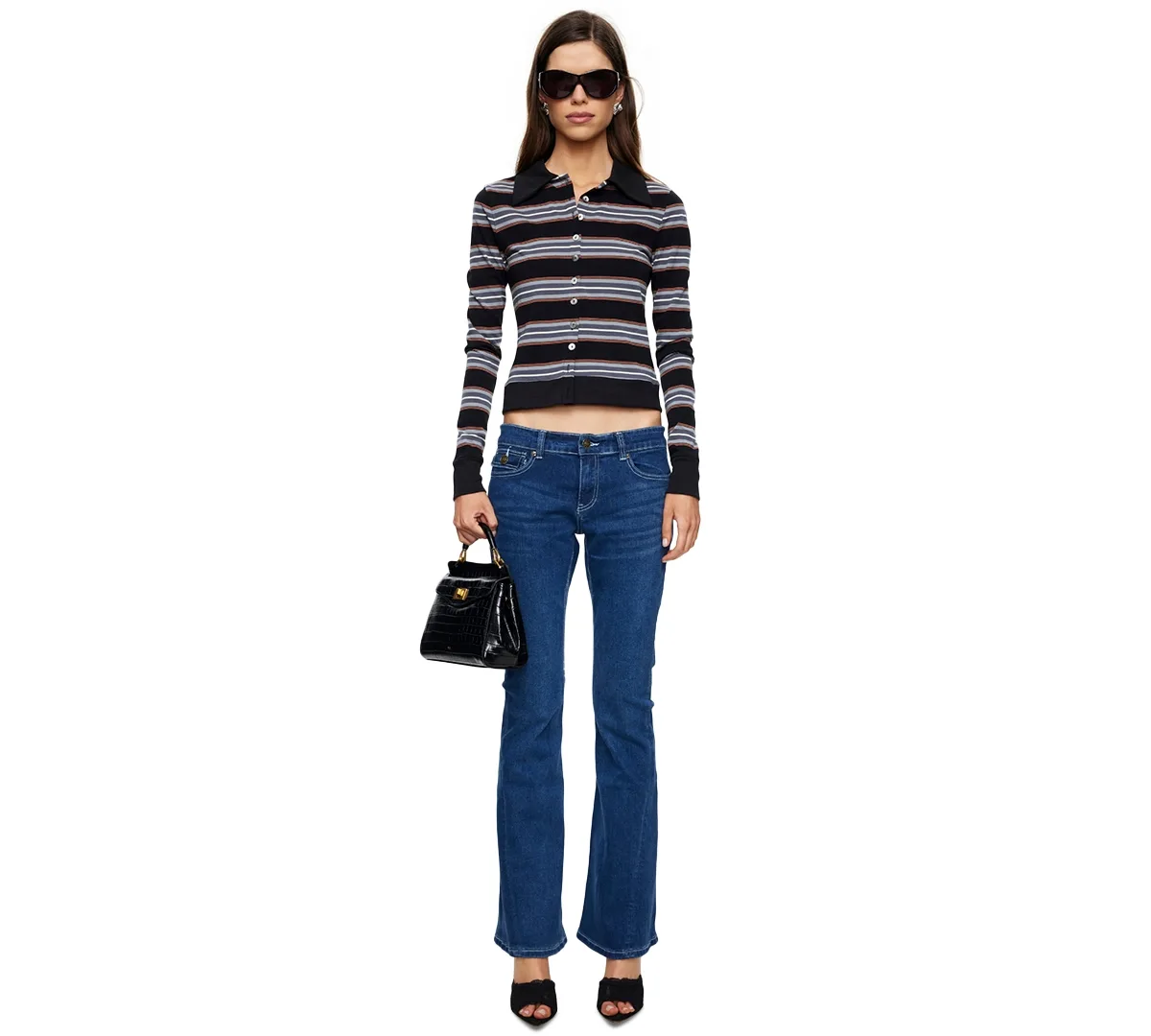Bada Bing Jersey Long-Sleeve Collared Top by Lioness