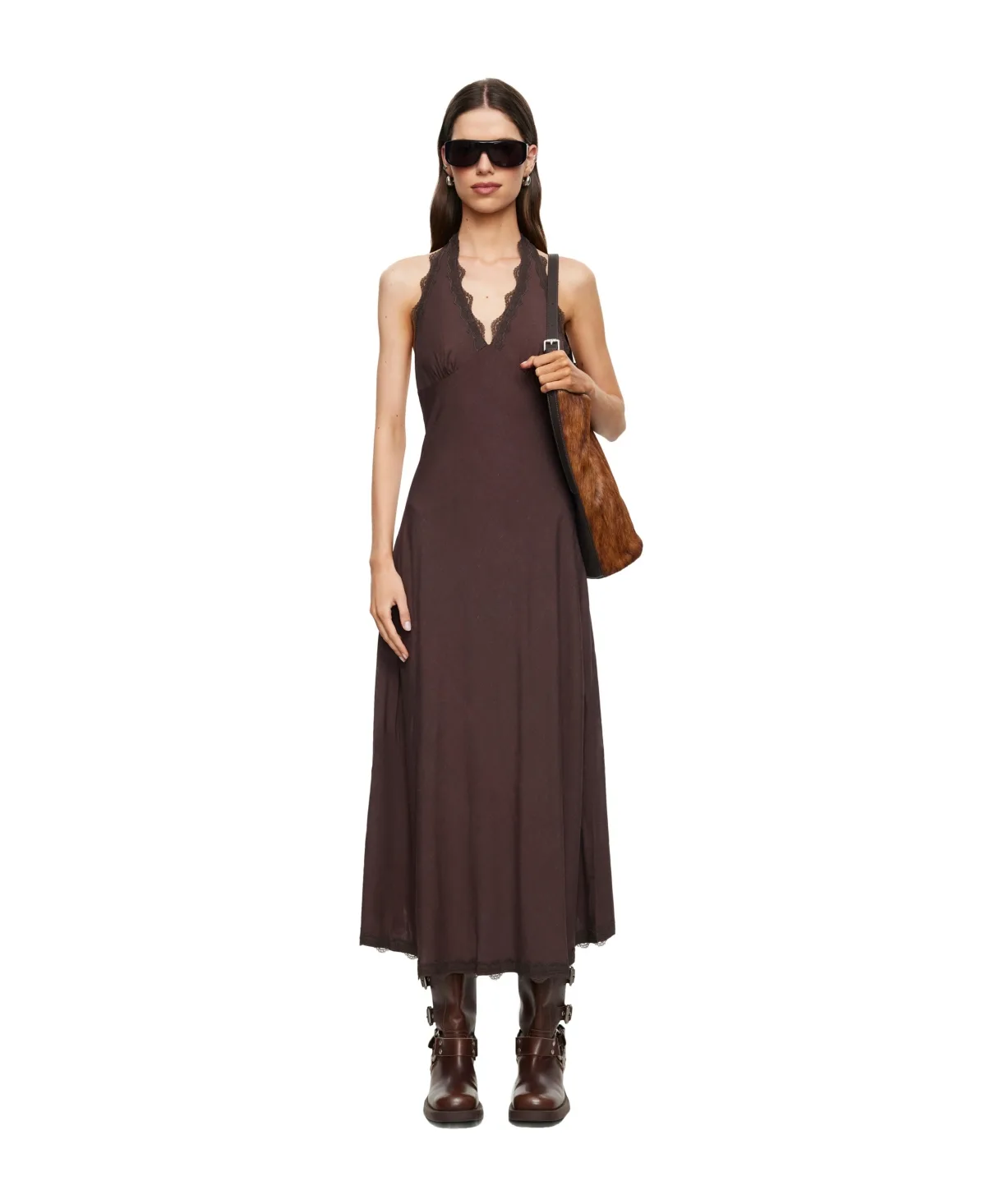 Sleeveless V-Neck Dress by Lioness