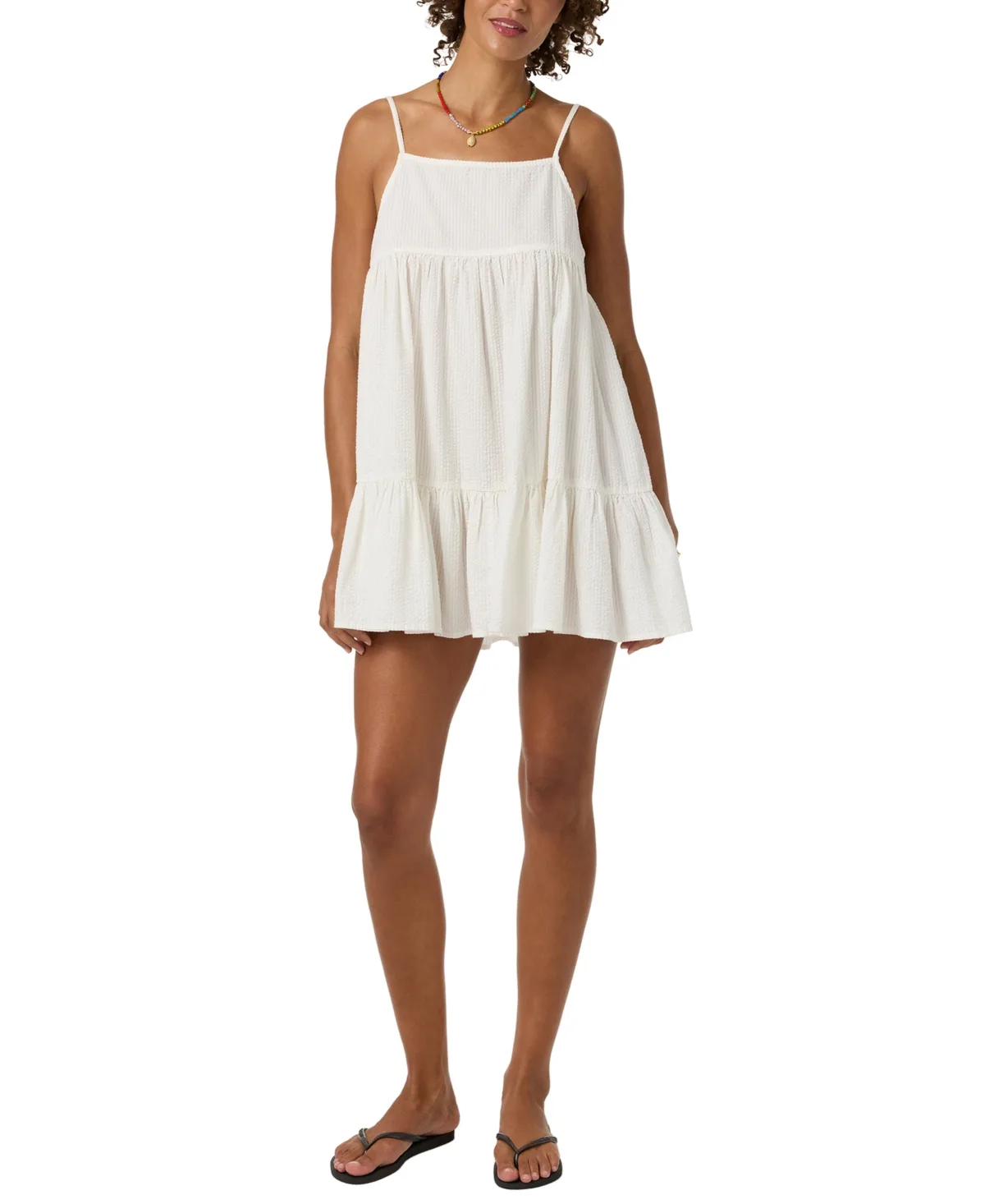 Rilee Square Neck Cover-Up Mini Dress by O'neill