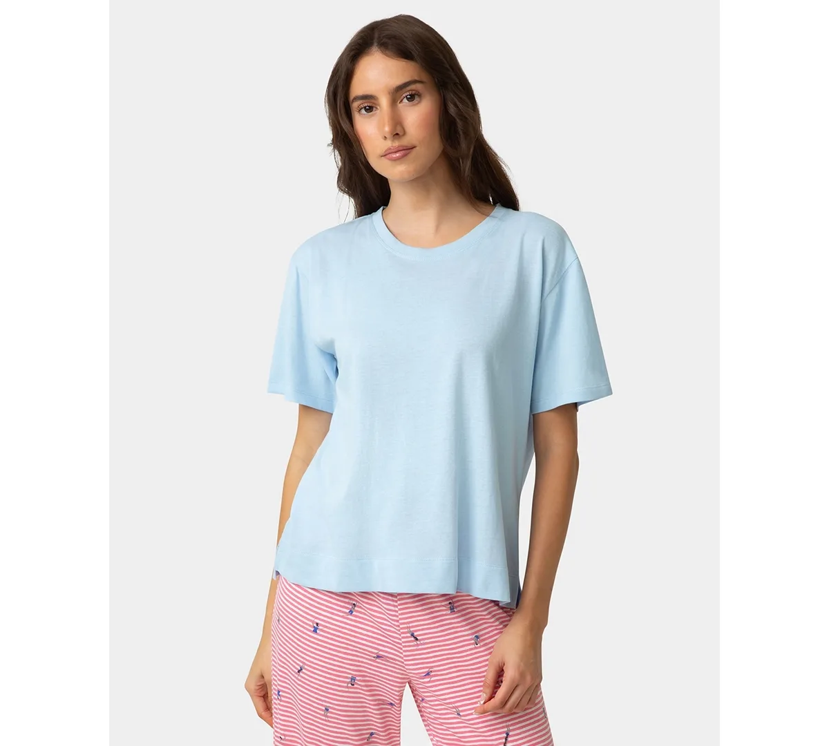 Short-Sleeve Candied Boxy Sleep T-Shirt by Hue