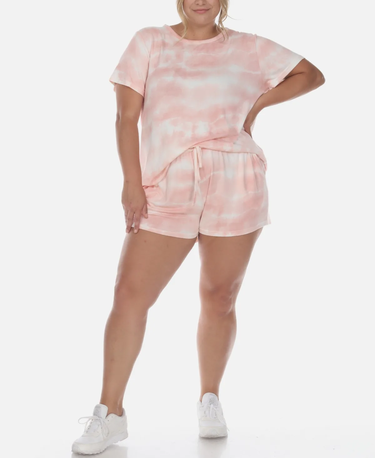 2 Piece Top Shorts Lounge Set by White Mark