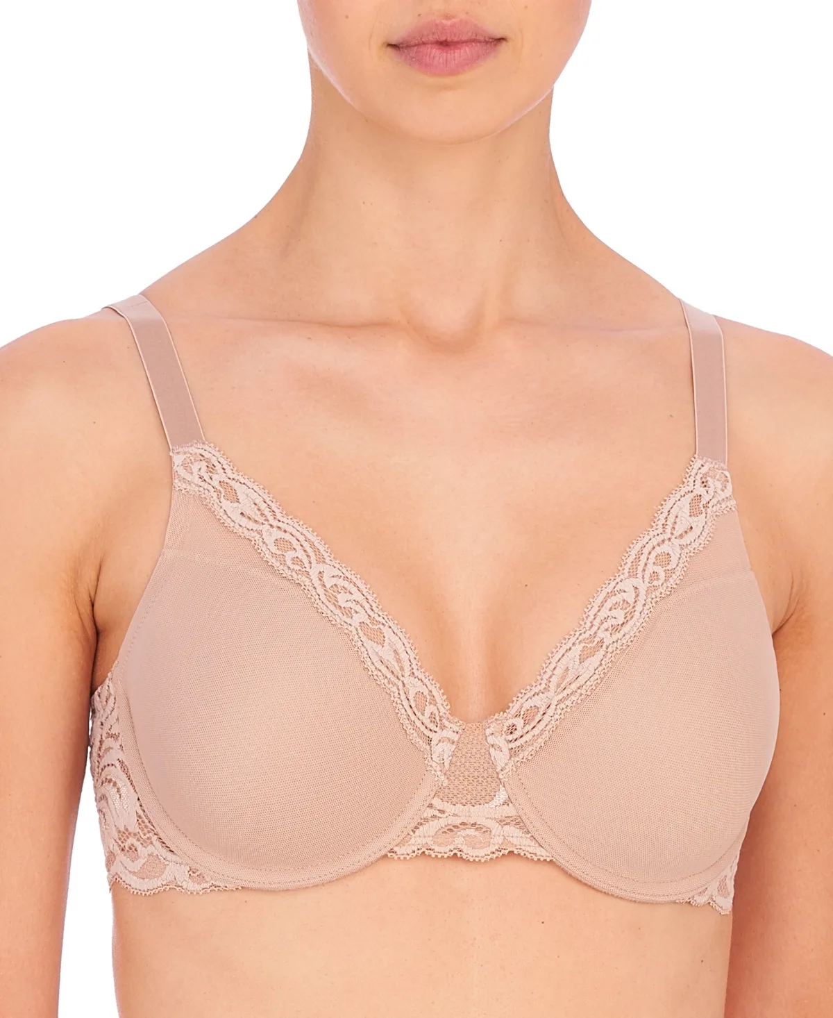 Feathers Full Figure Contour Underwire Bra by Natori