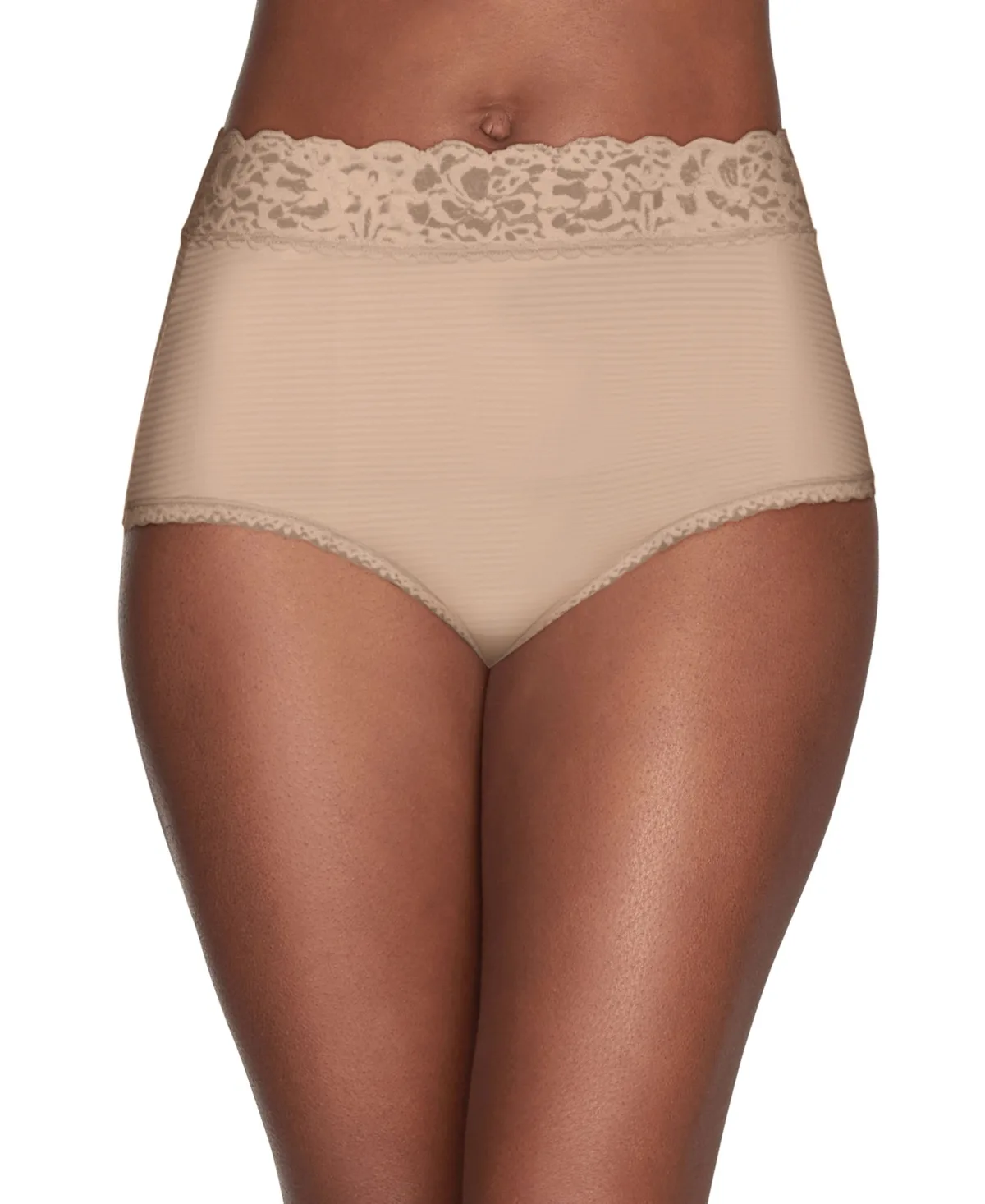 Flattering Lace Stretch Brief Underwear by Vanity Fair Lingerie