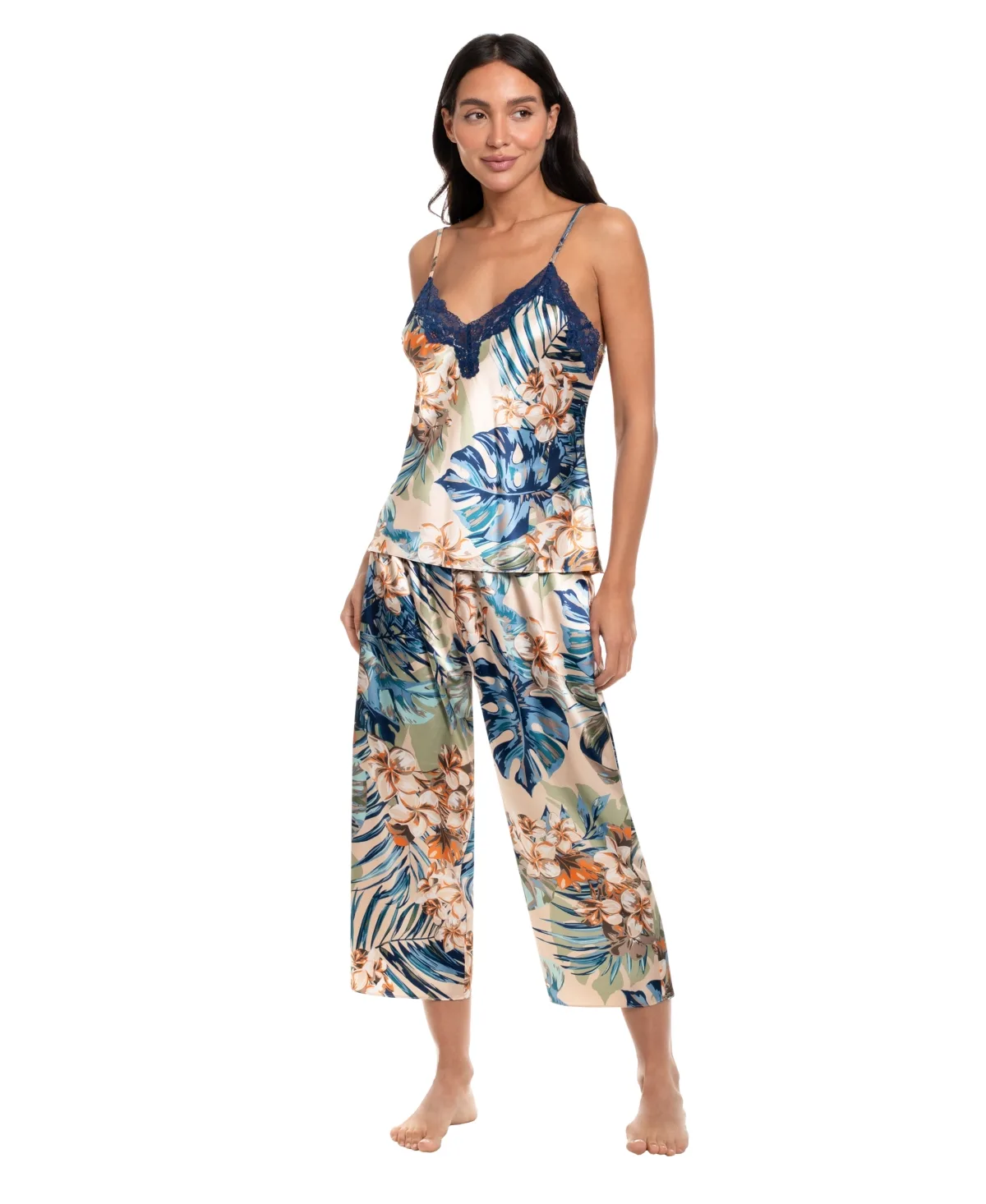 Printed Top and Cropped Pants, 2-Piece Set by Linea Donatella