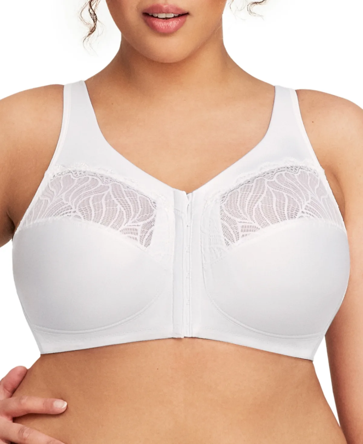 Full Figure Magiclift Natural Shape Front Closure Wirefree Bra