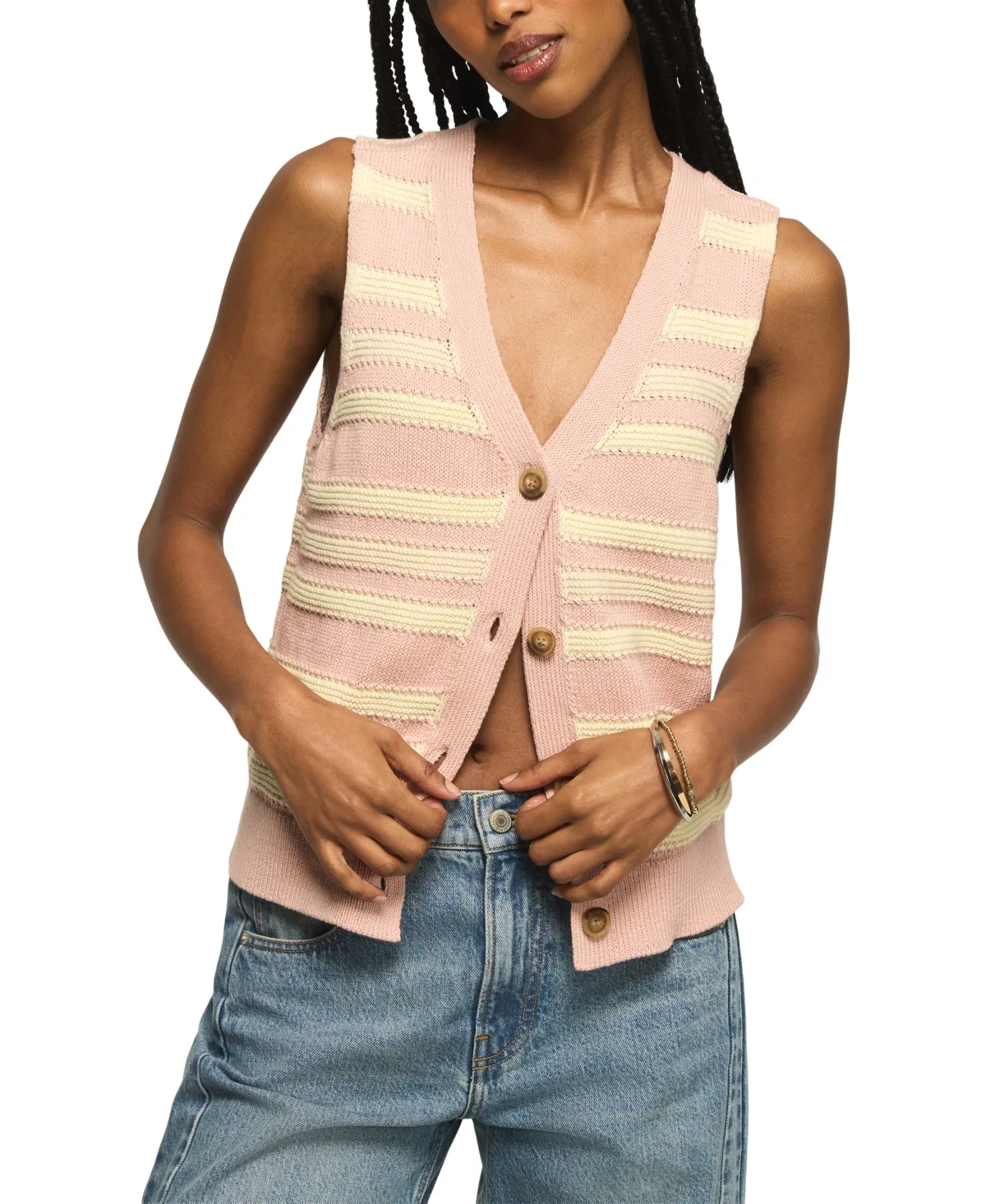 Sleeveless V-Neck Sweater Vest by Lucky Brand