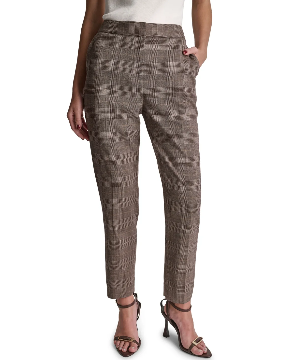 High-Rise Slim-Leg Pants