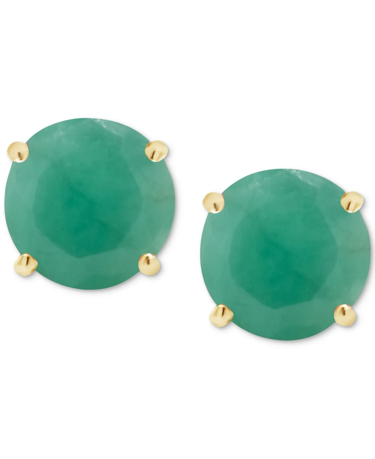 Sapphire Solitaire Stud Earrings (1-1/5 ct. t.w.) in 14k Gold (also in Emerald & Ruby) by Macy's