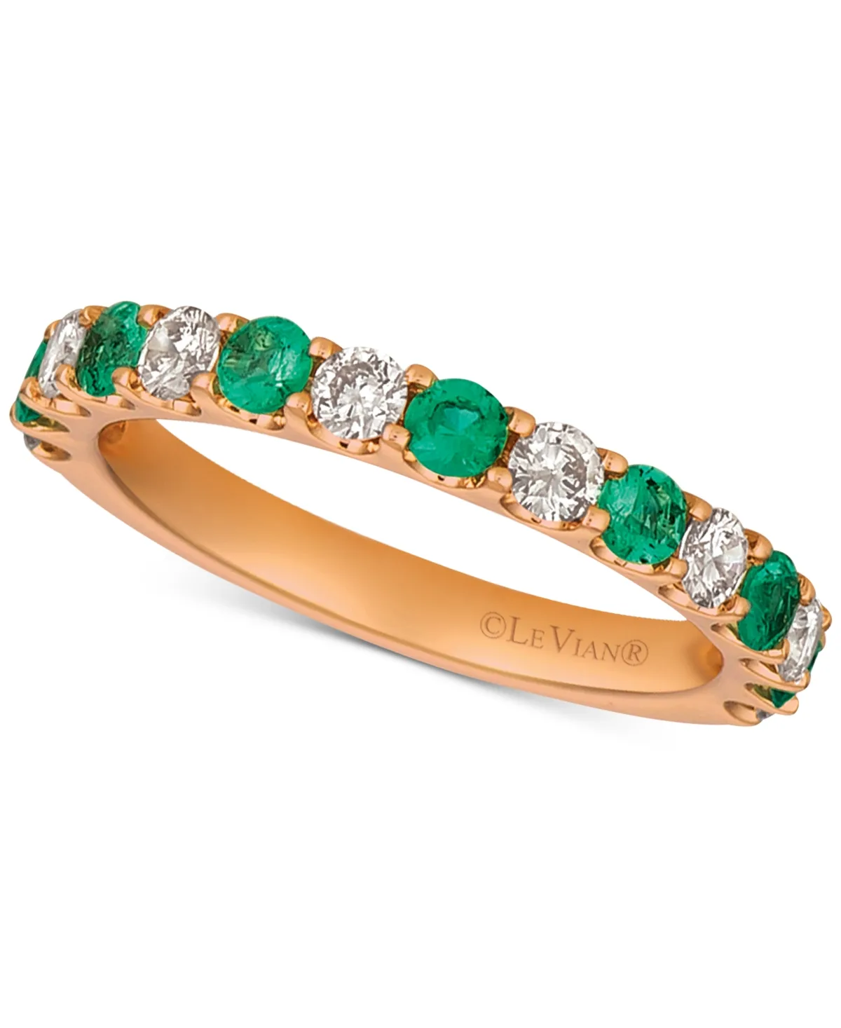 Sapphire (5/8 ct. t.w.) & Diamonds (1/2 ct. t.w.) Band in 14k Rose Gold