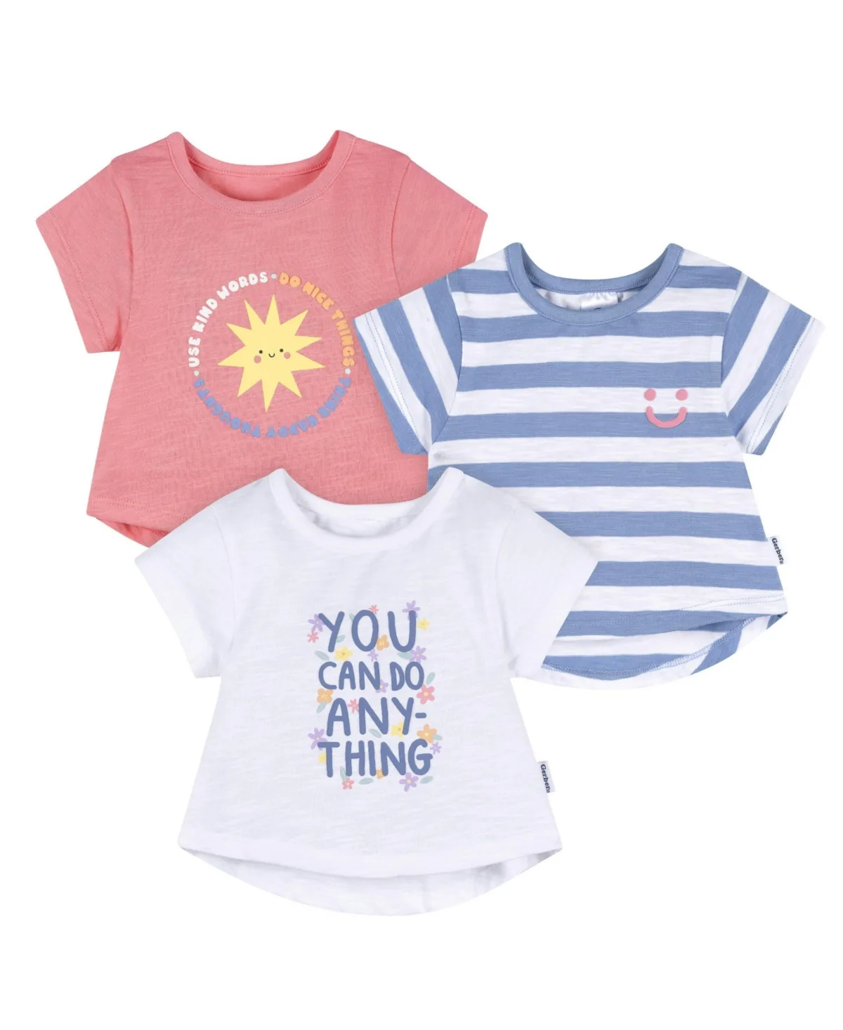 Short Sleeve T-Shirts, 3-Pack by Gerber