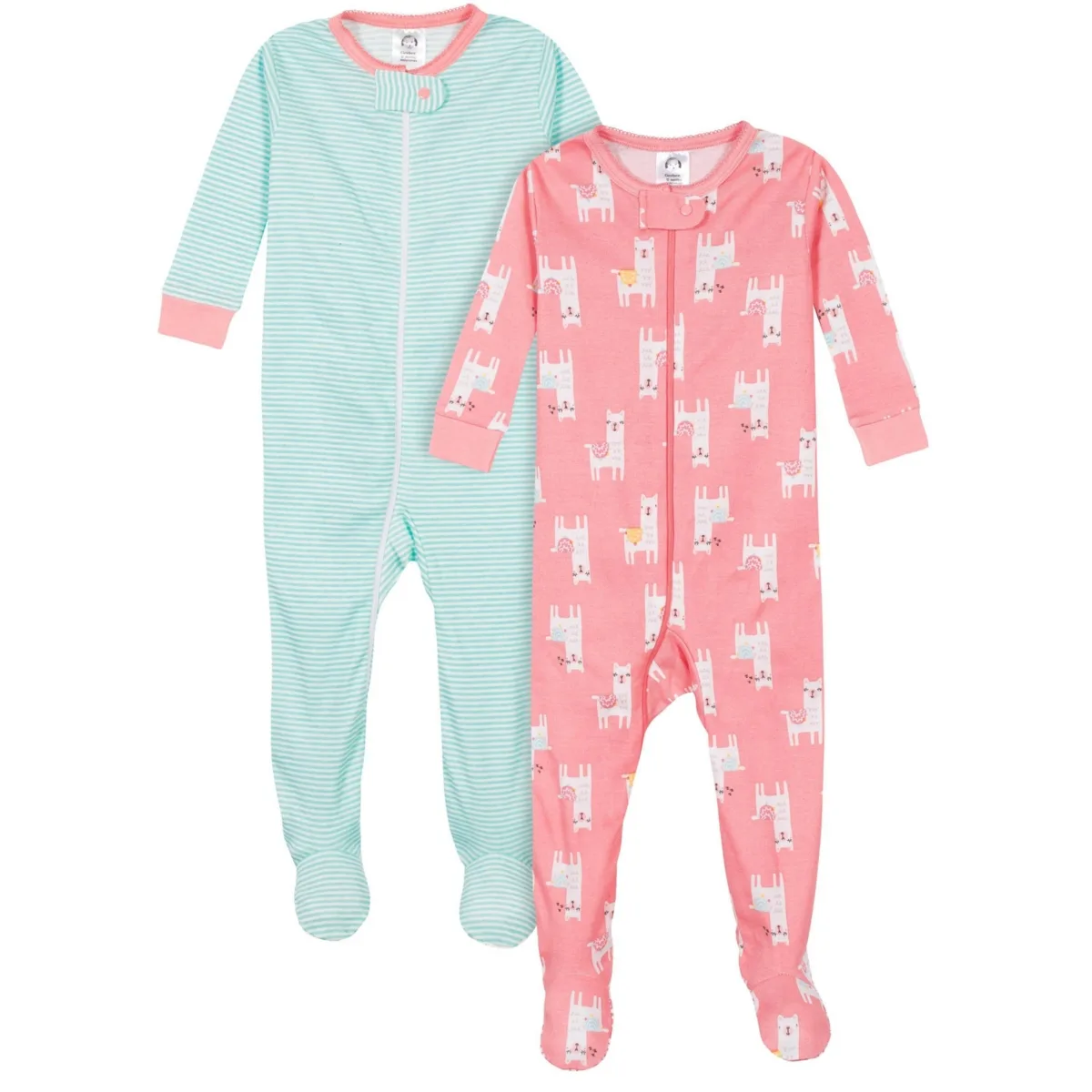2-Pack Snug Fit Footed Cotton Pajamas by Gerber