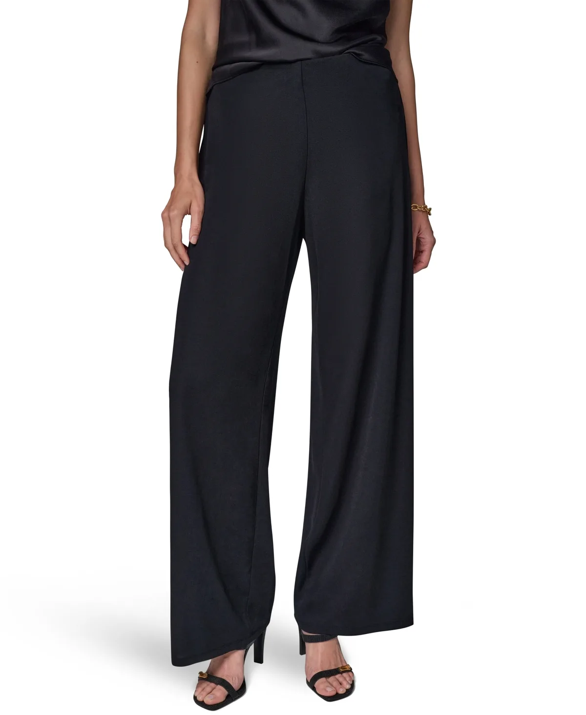 Wide-Leg Jersey Pants by Donna Karan New York