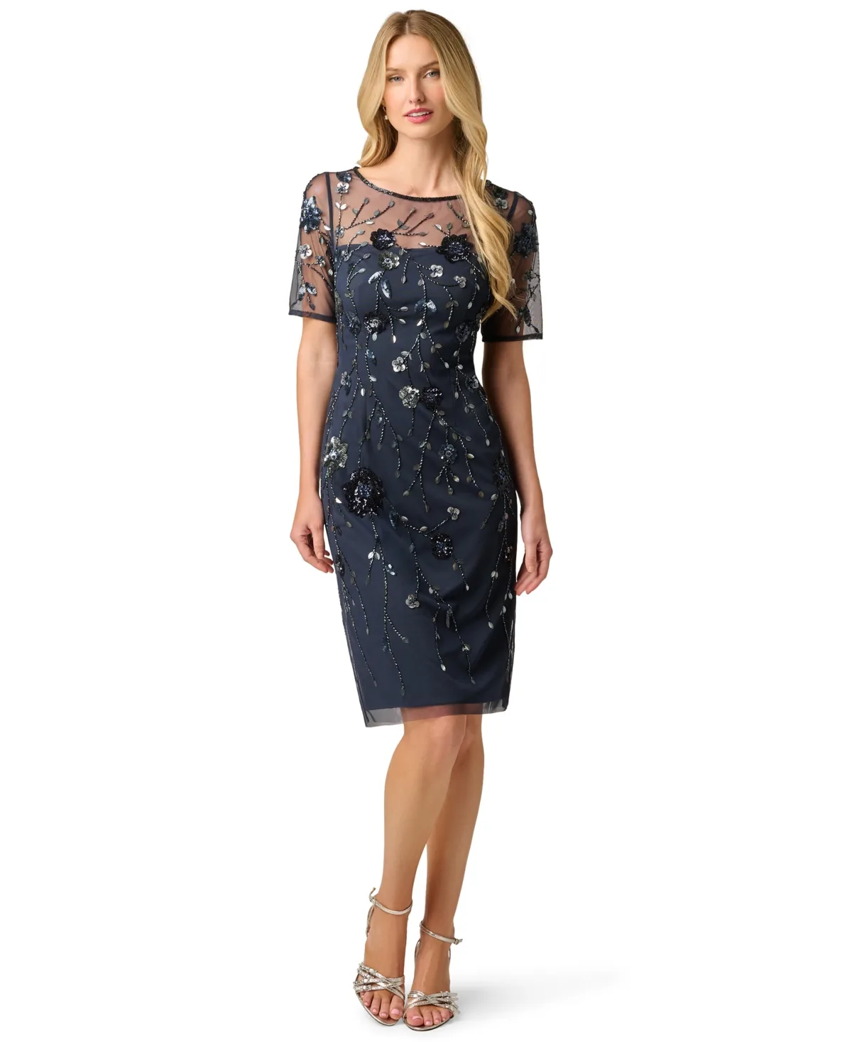 Short-Sleeve Dress by Adrianna Papell