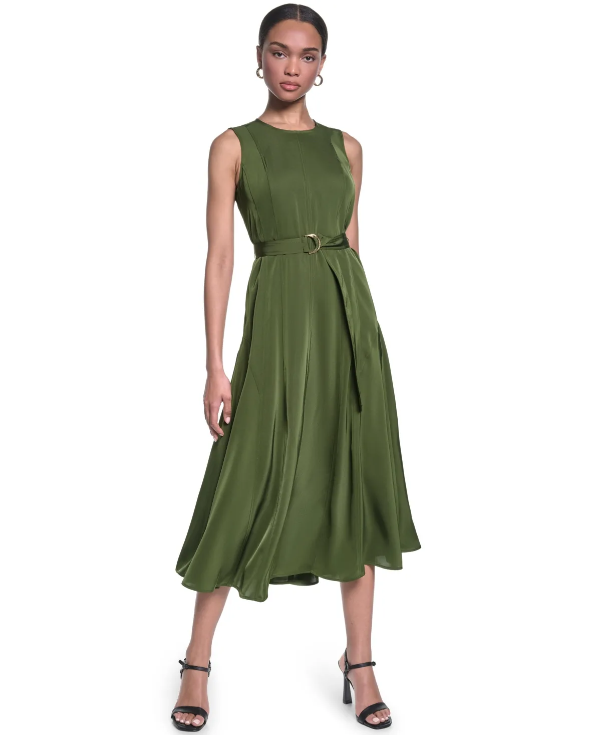 Twill Midi Dress by Karl Lagerfeld Paris