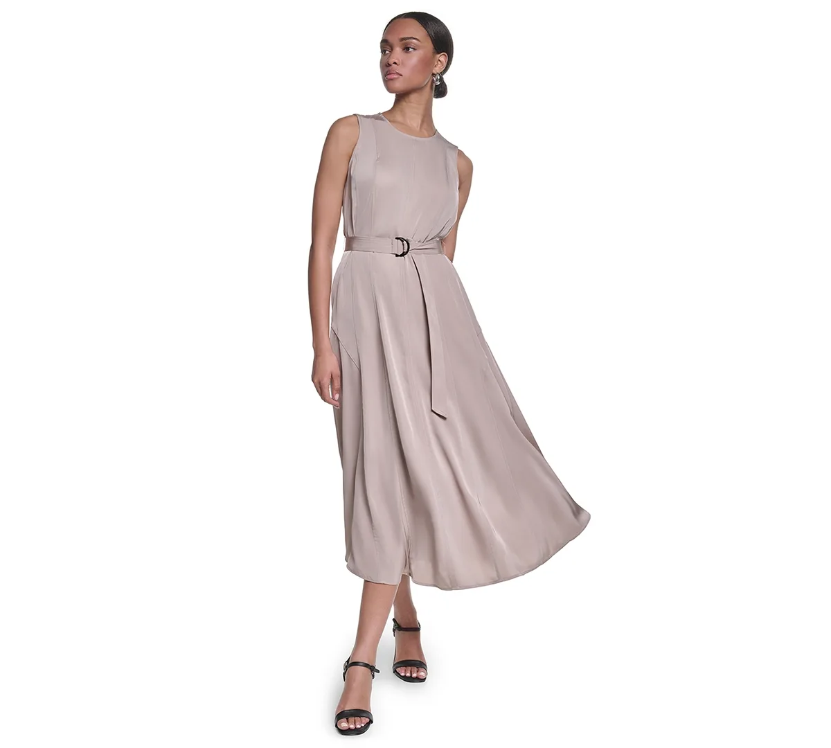 Twill Midi Dress