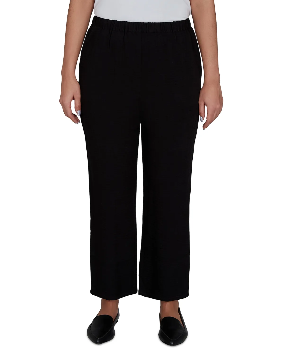 Travel Advisory Crinkle Texture Ankle Pant