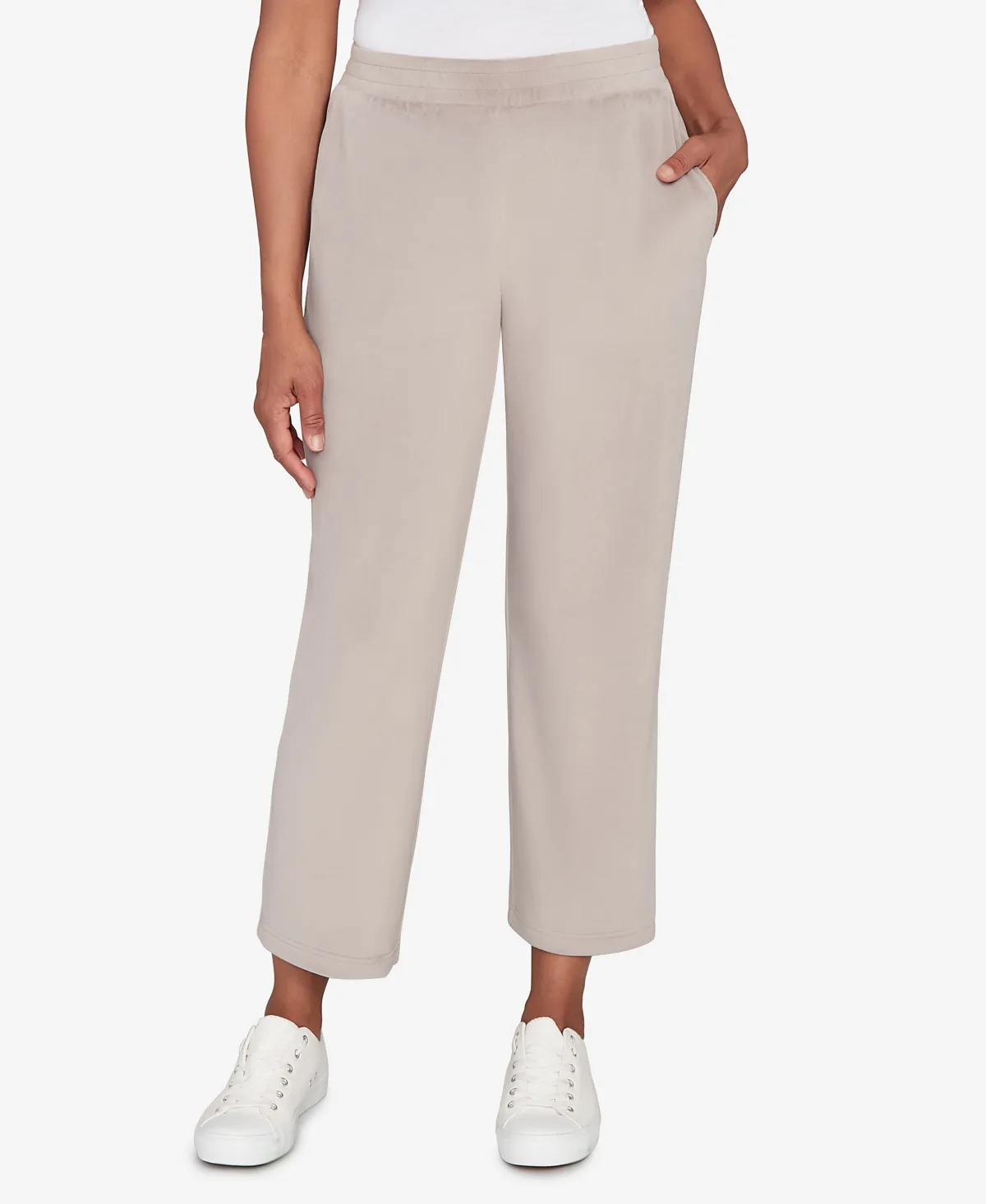 Calm Luxe Double Knit Average Length Pant by Alfred Dunner