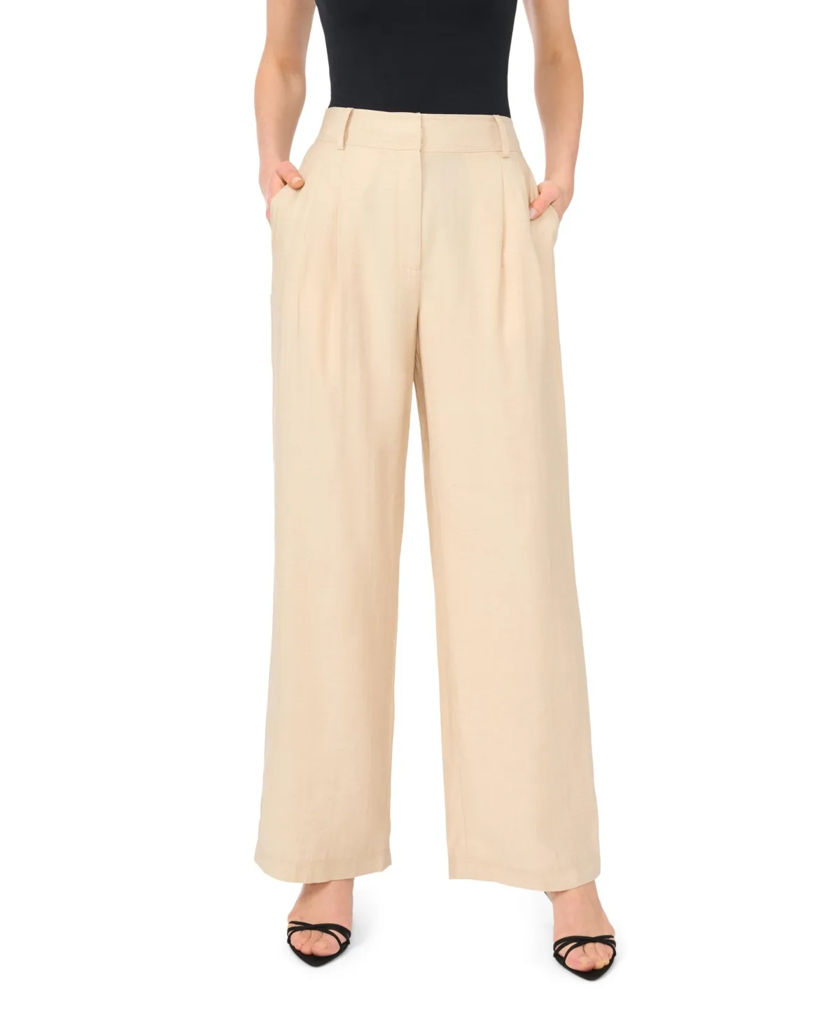 Pleated Wide-Leg Pants by Vince Camuto
