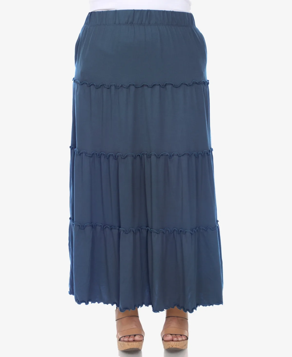 Tiered Maxi Skirt by White Mark