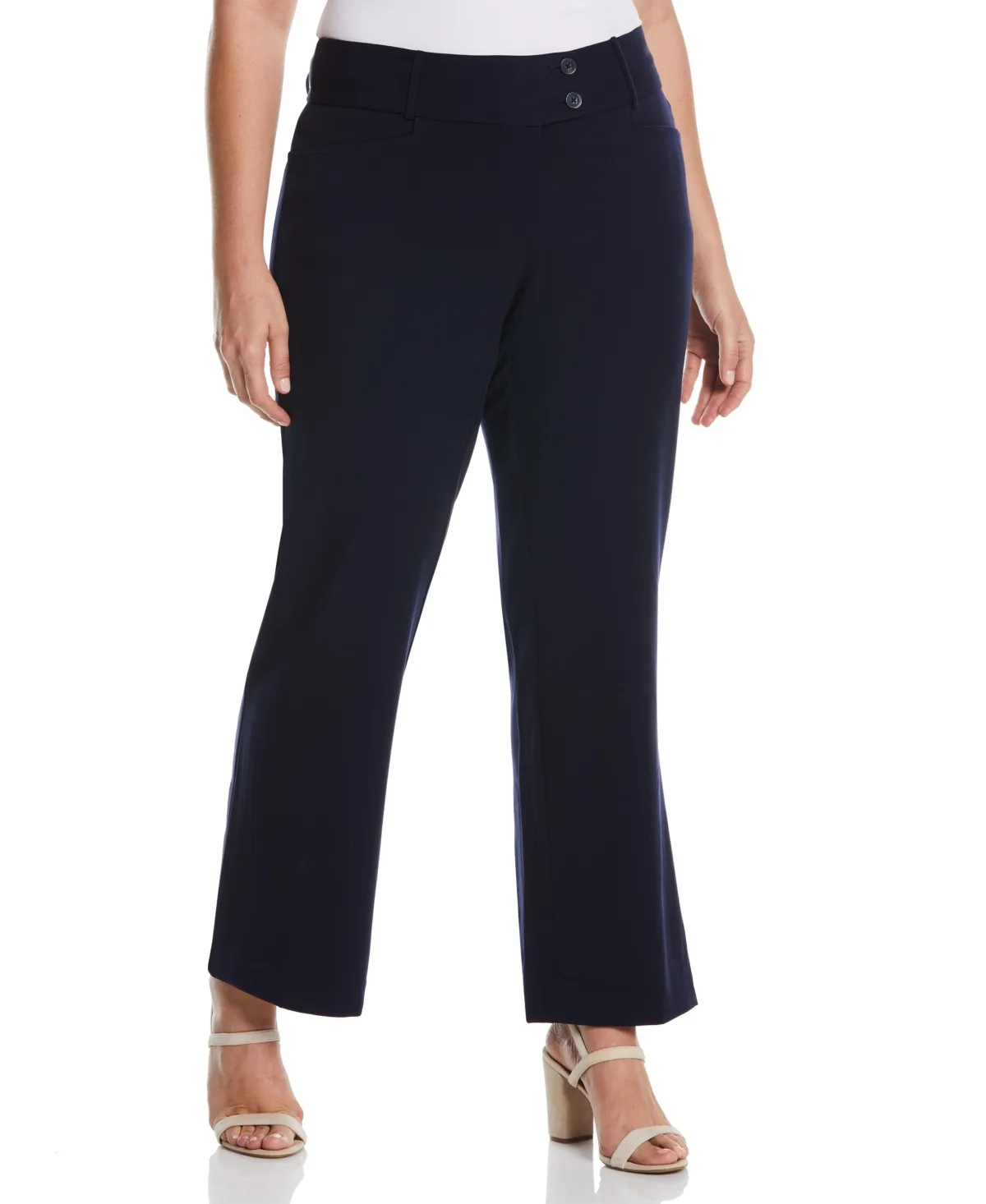 Curvy Fit Short Length Bootcut Pant by Rafaella